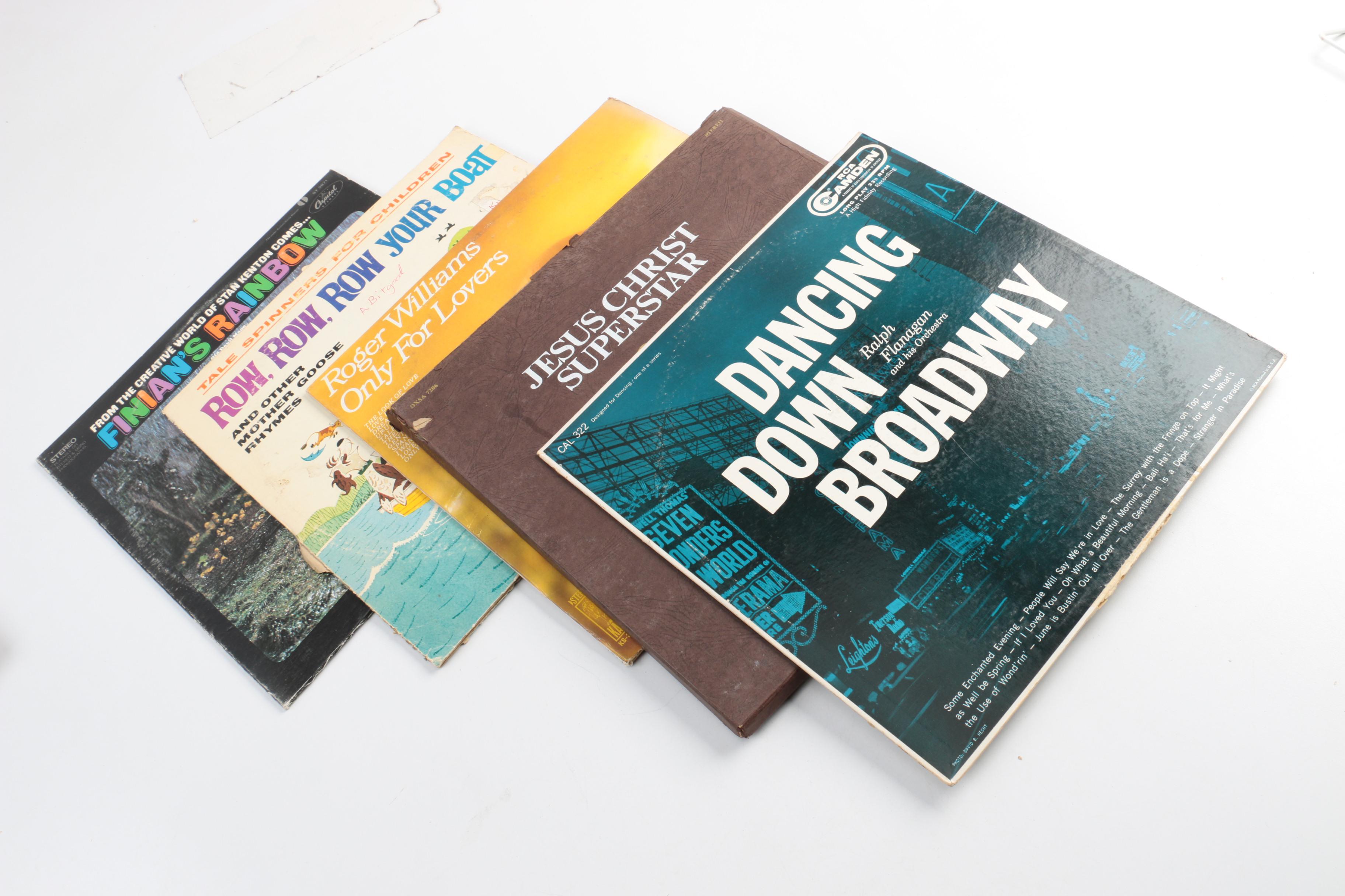 Collection of Children's and Soundtrack LP Records