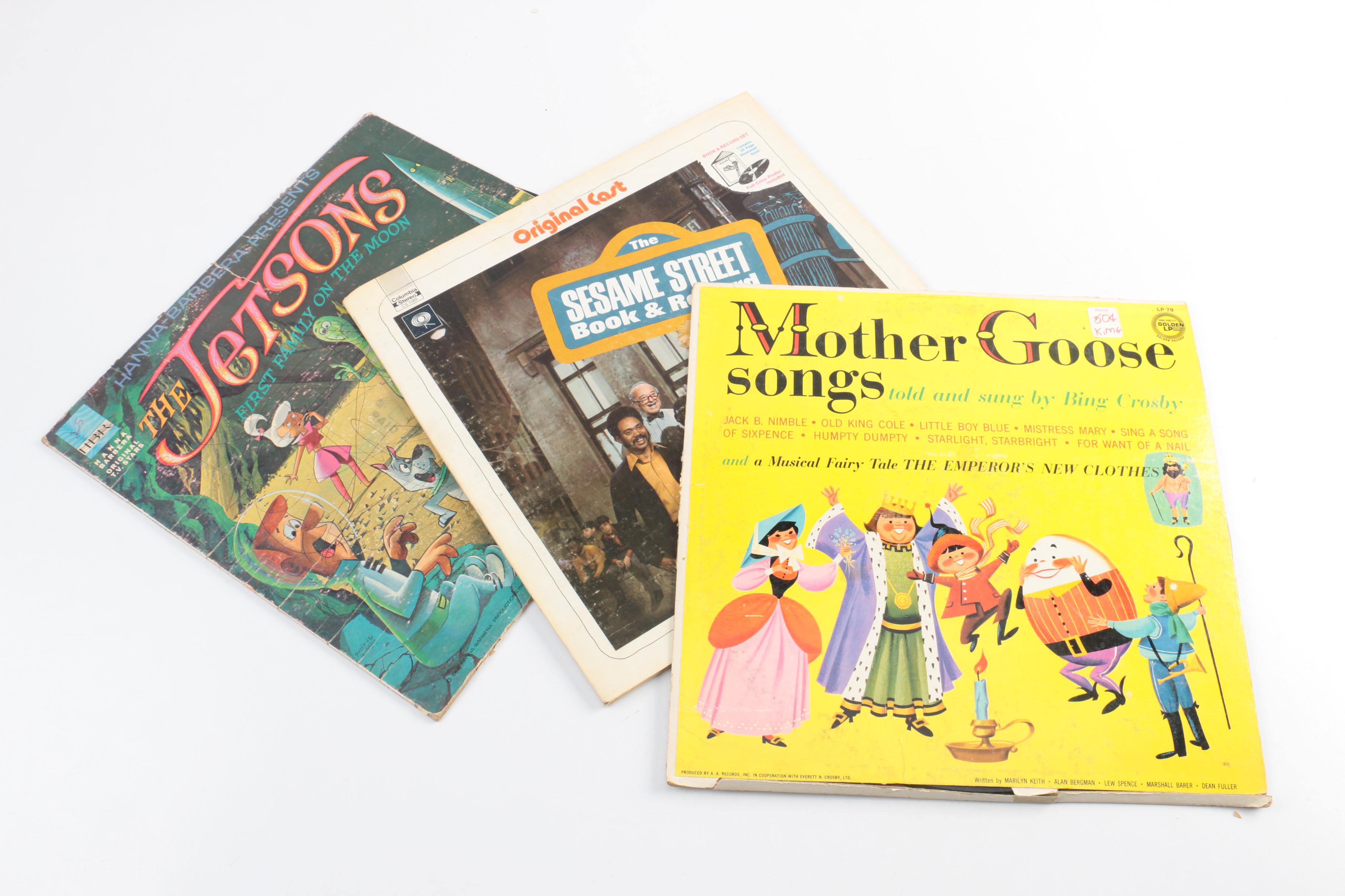 Collection of Children's and Soundtrack LP Records