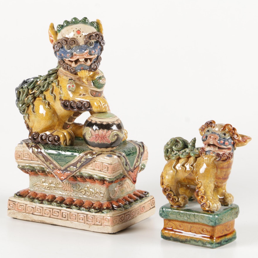 Ceramic Guardian Lions