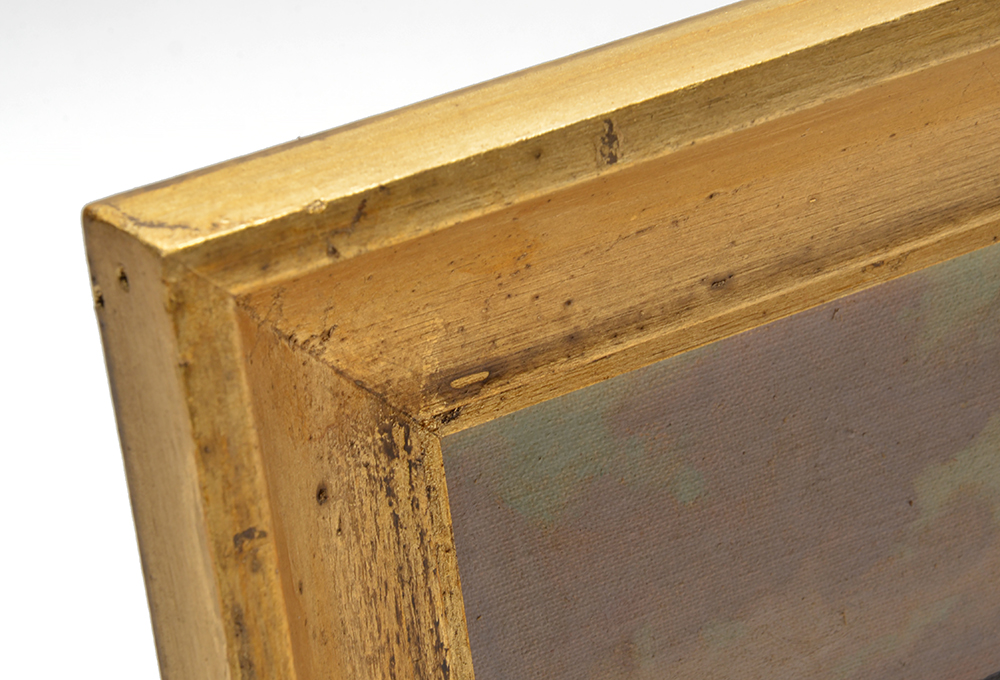 Jeffery Signed Oil Painting of Harbor at Sunset