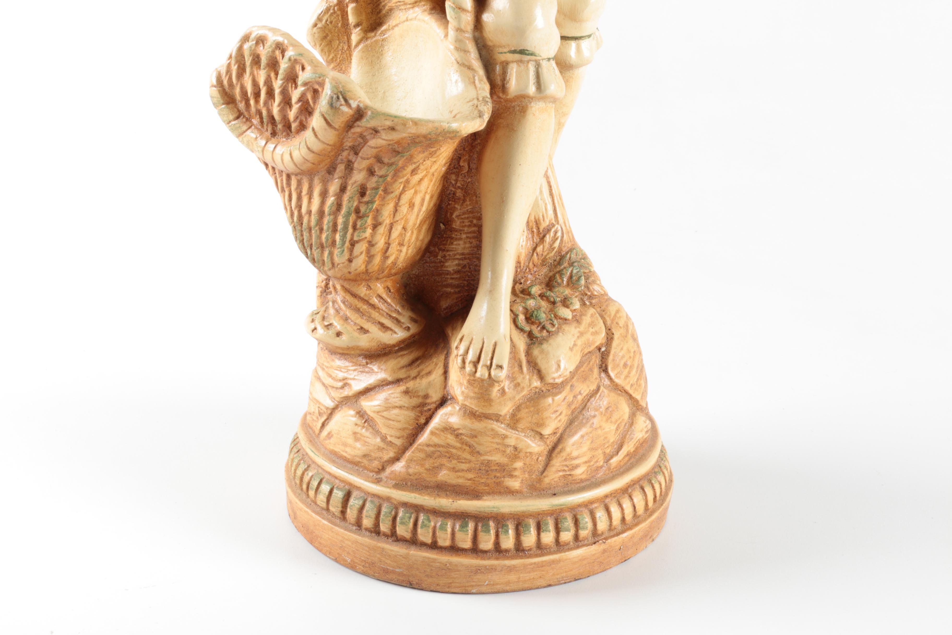 Vintage Chalkware Marwal Figurines