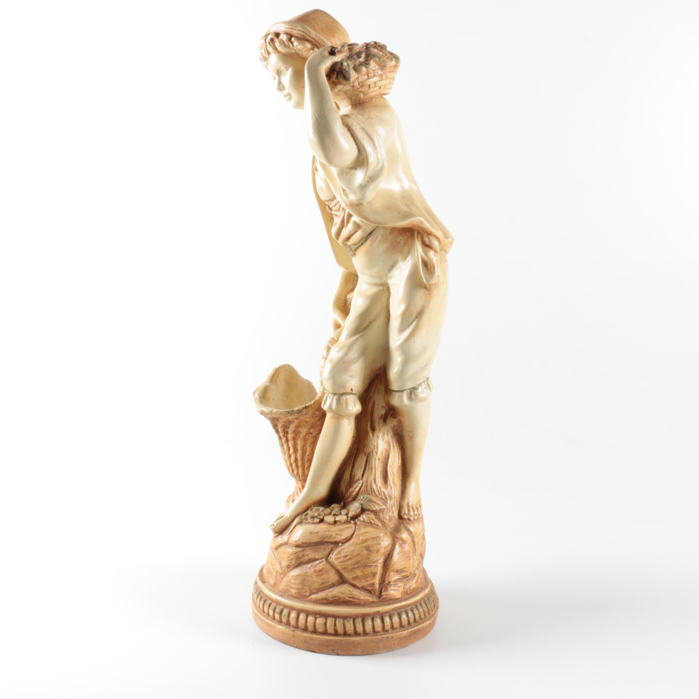 Vintage Chalkware Marwal Figurines