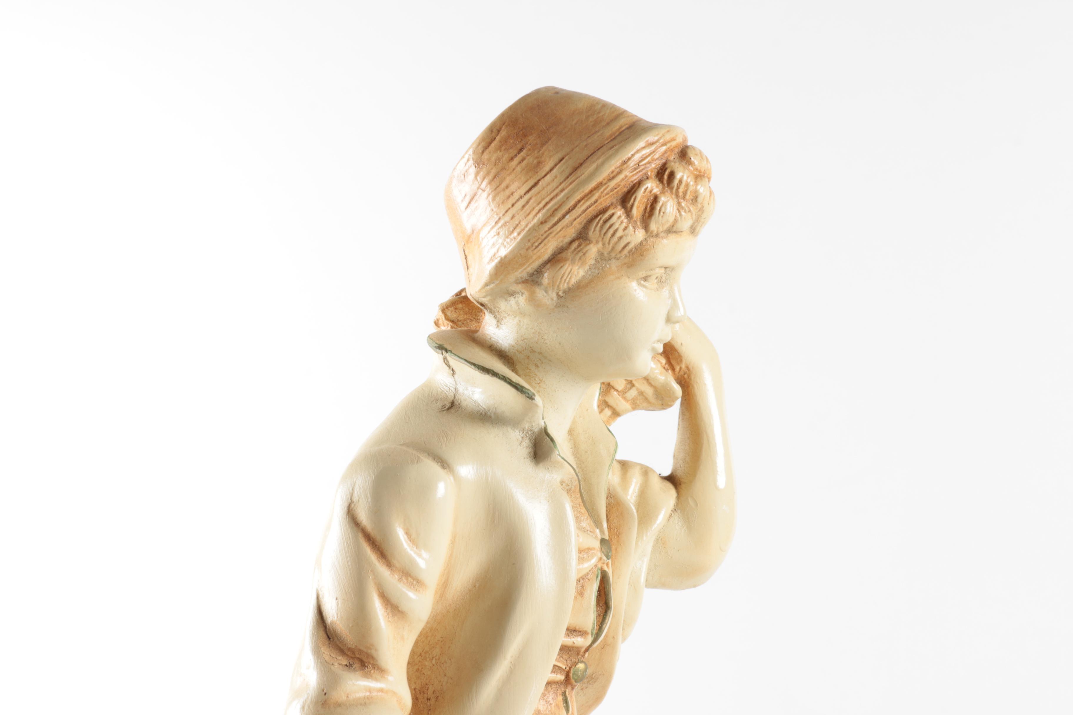 Vintage Chalkware Marwal Figurines