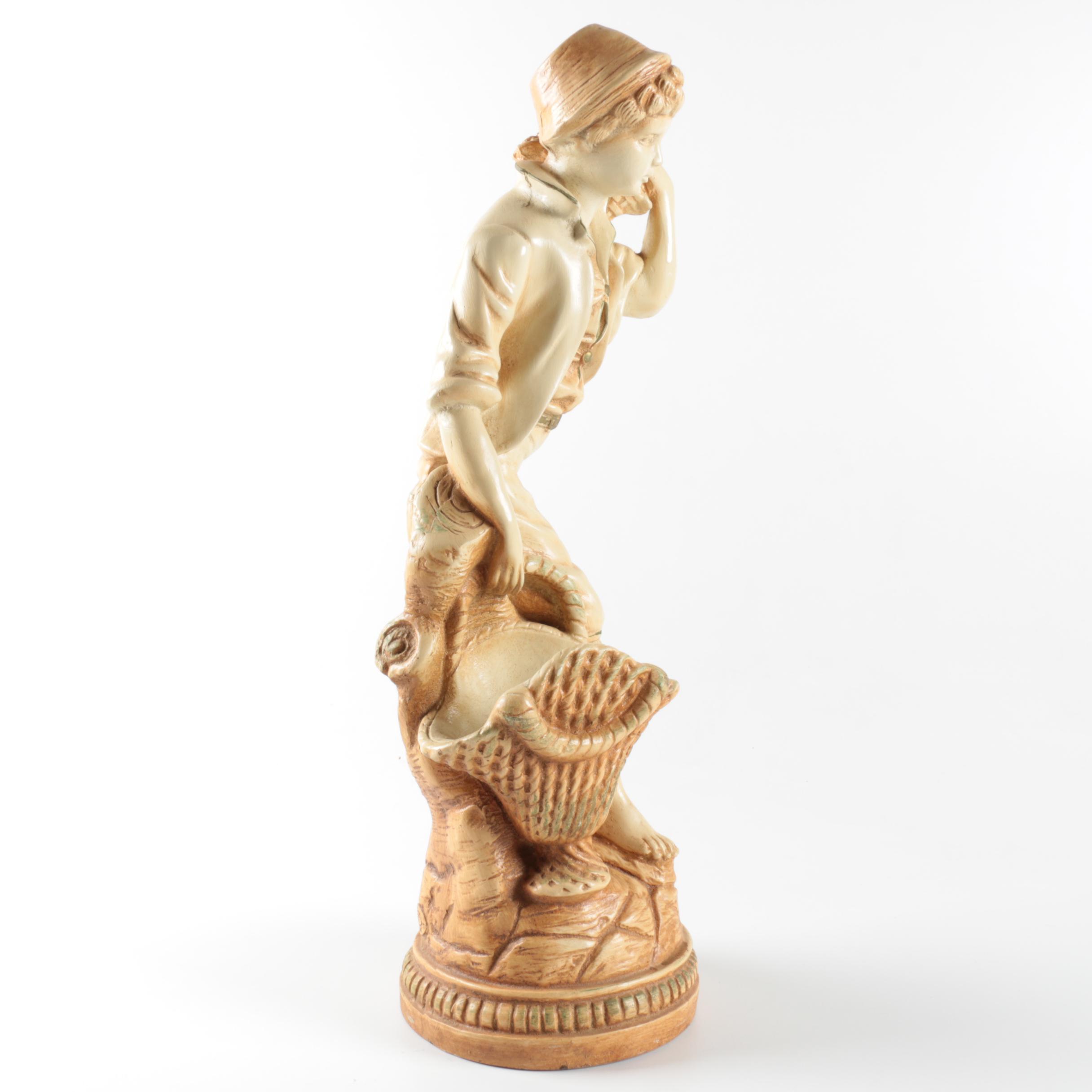 Vintage Chalkware Marwal Figurines