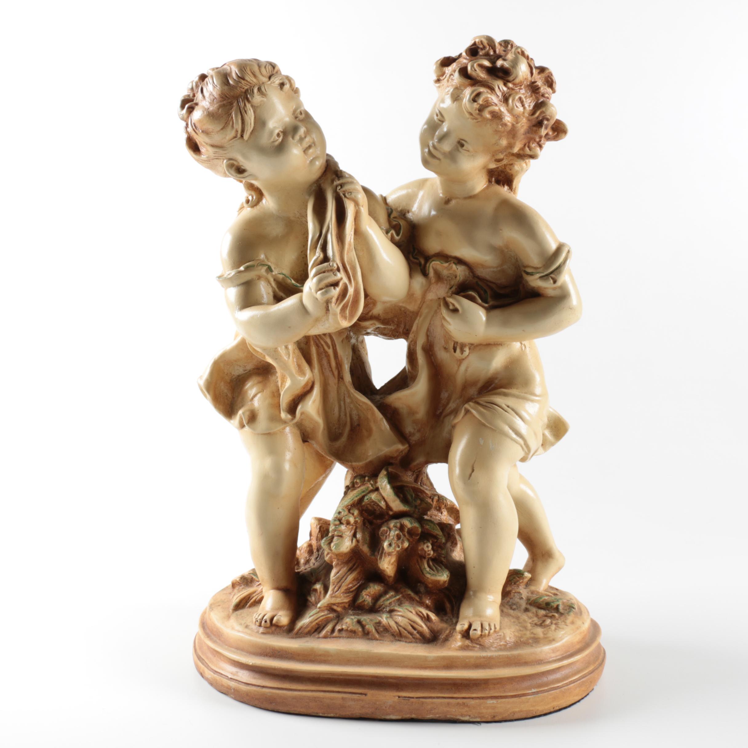 Vintage Chalkware Marwal Figurines