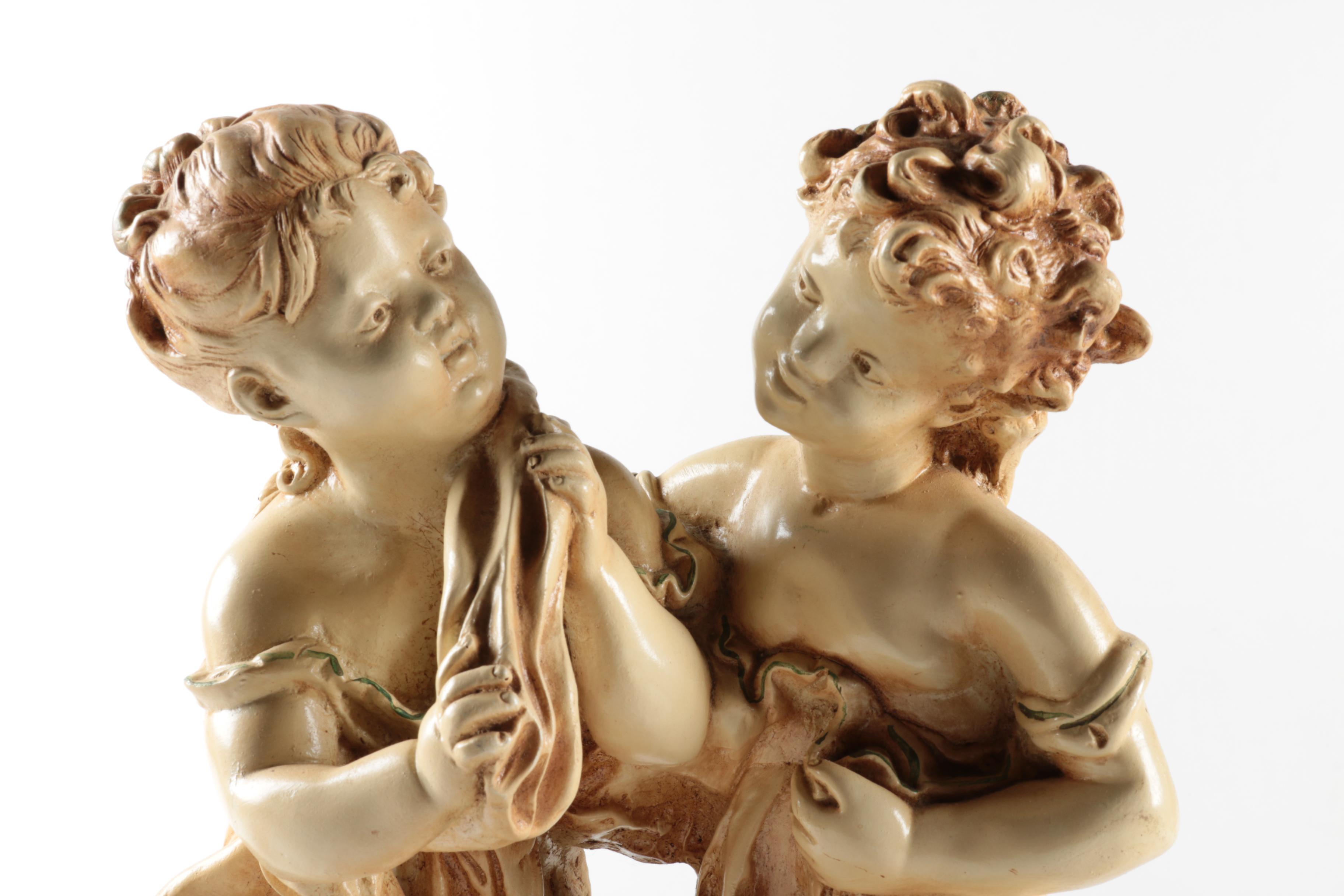 Vintage Chalkware Marwal Figurines