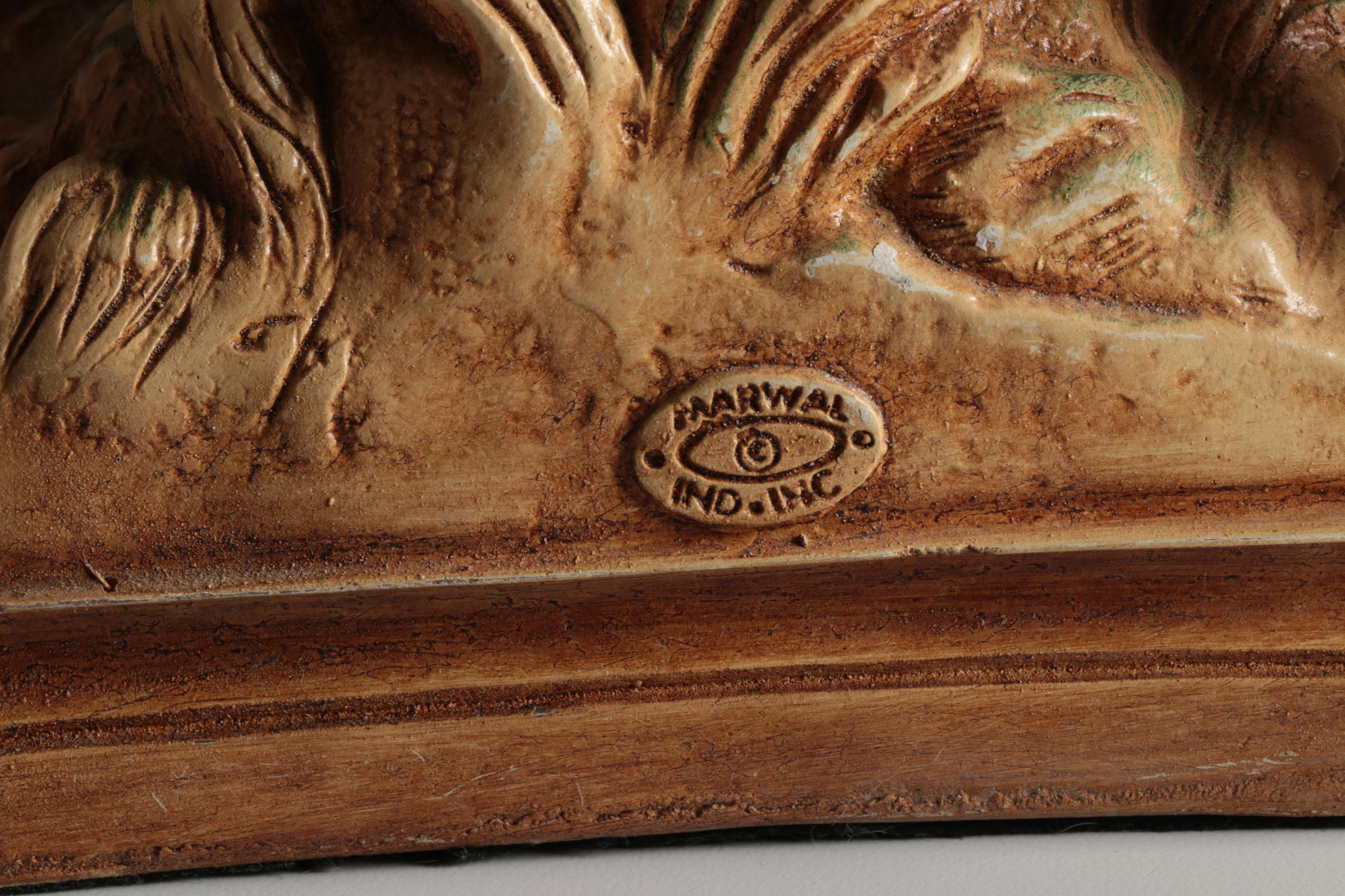 Vintage Chalkware Marwal Figurines