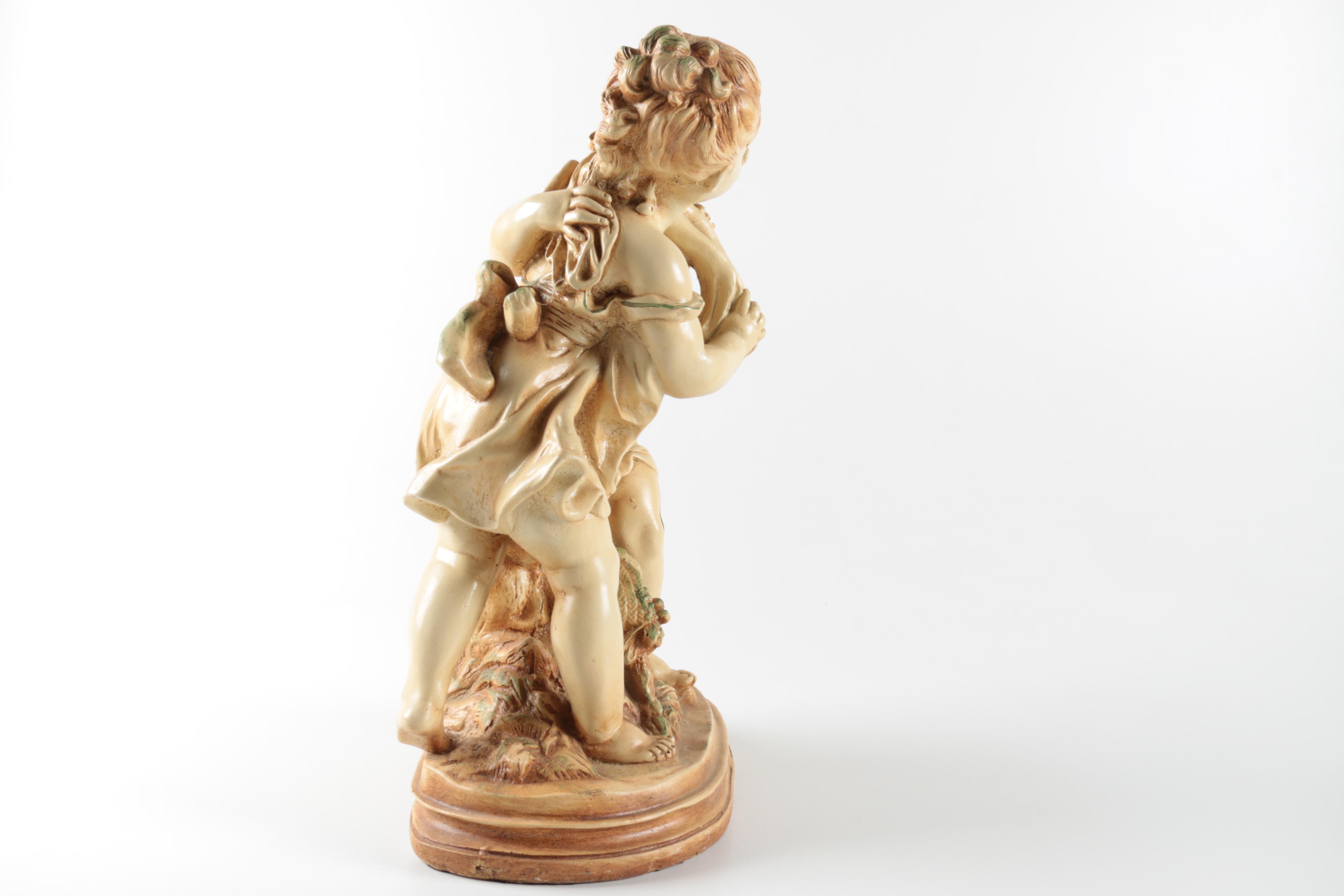 Vintage Chalkware Marwal Figurines