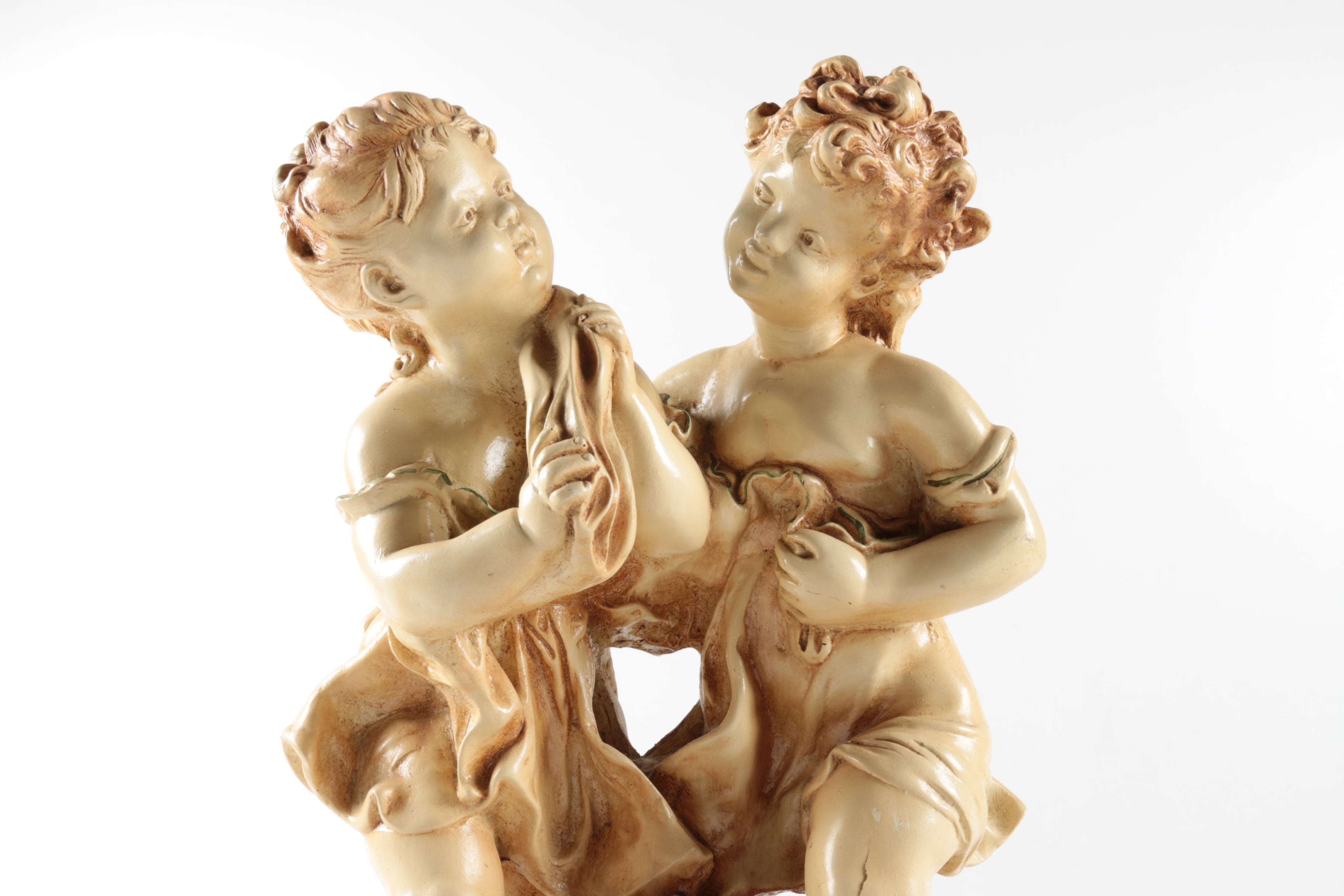 Vintage Chalkware Marwal Figurines