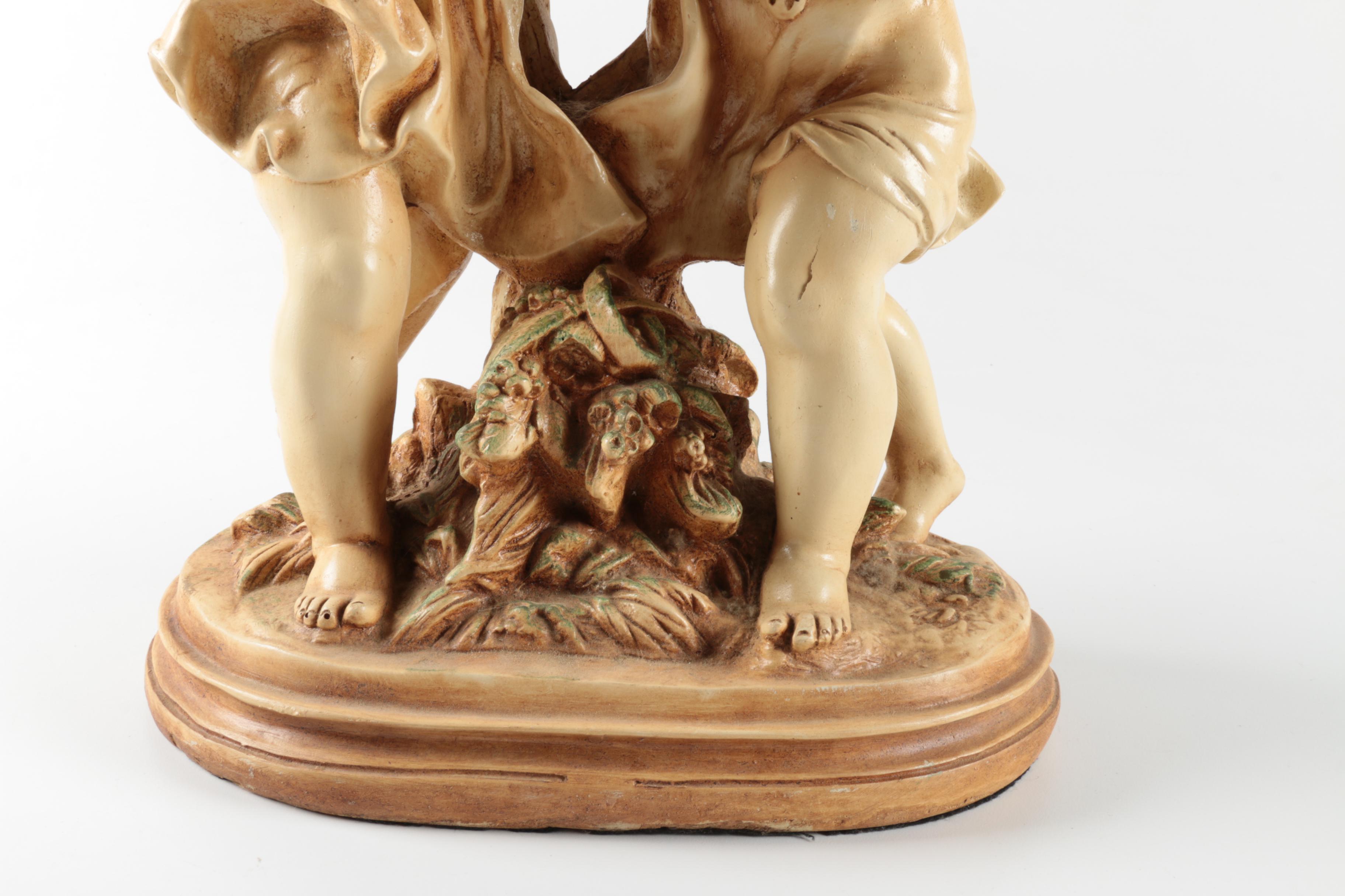 Vintage Chalkware Marwal Figurines