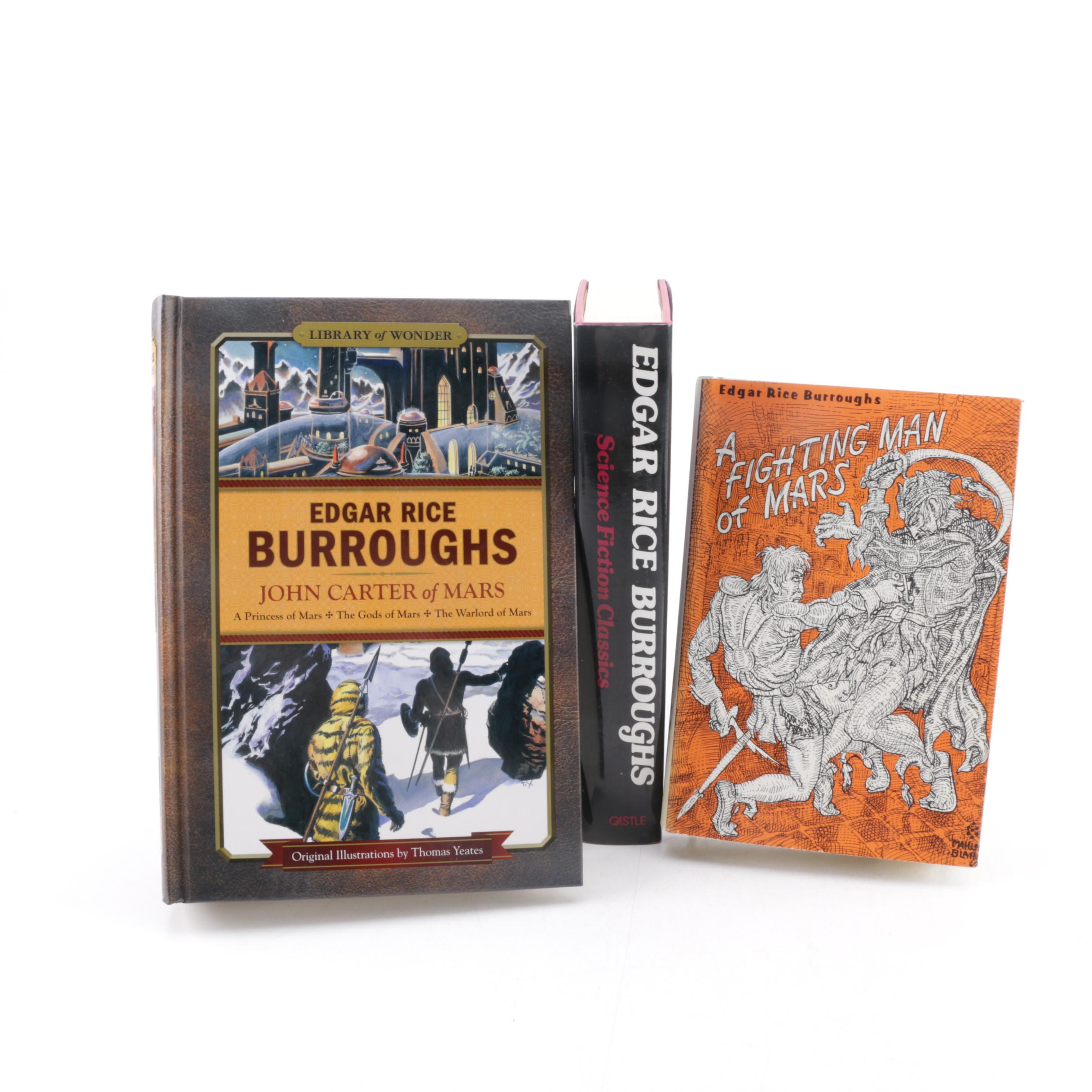 Edgar Rice Burroughs Books Including 2009 Illustrated "John Carter of Mars"