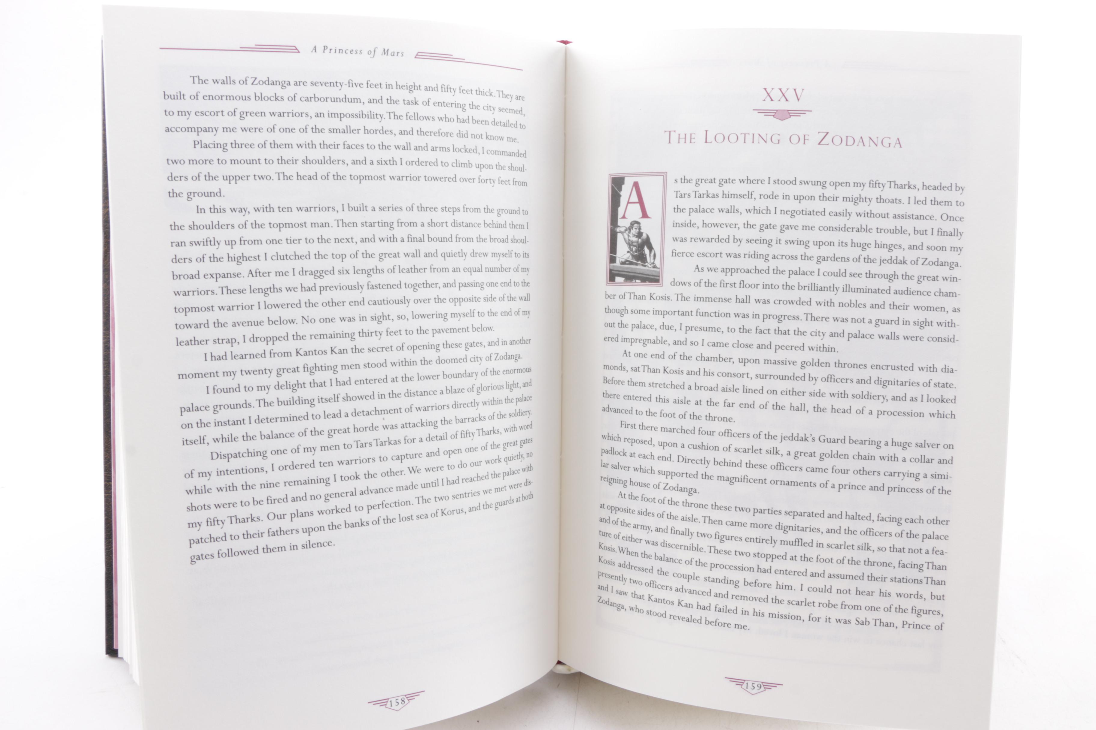 Edgar Rice Burroughs Books Including 2009 Illustrated "John Carter of Mars"