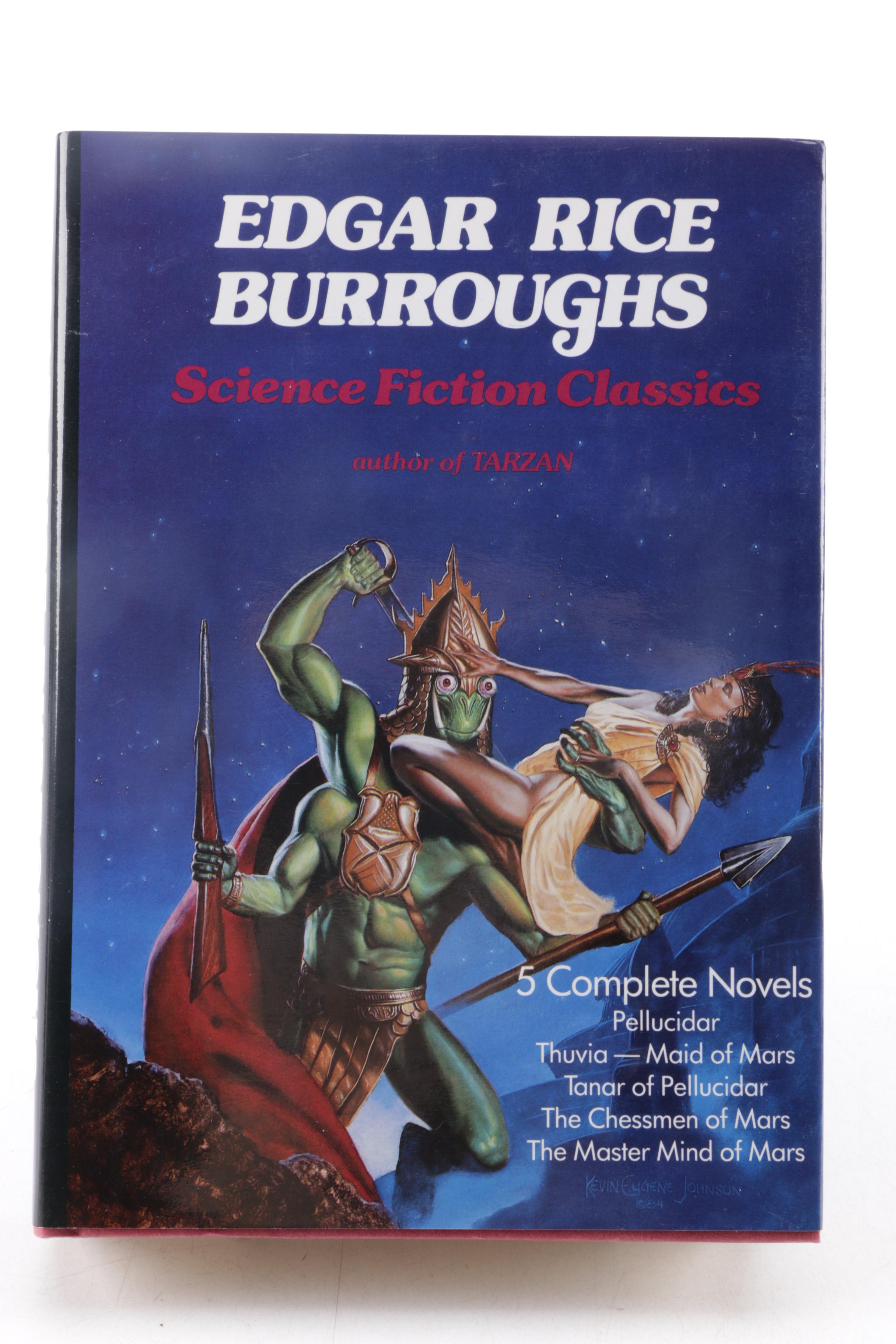 Edgar Rice Burroughs Books Including 2009 Illustrated "John Carter of Mars"