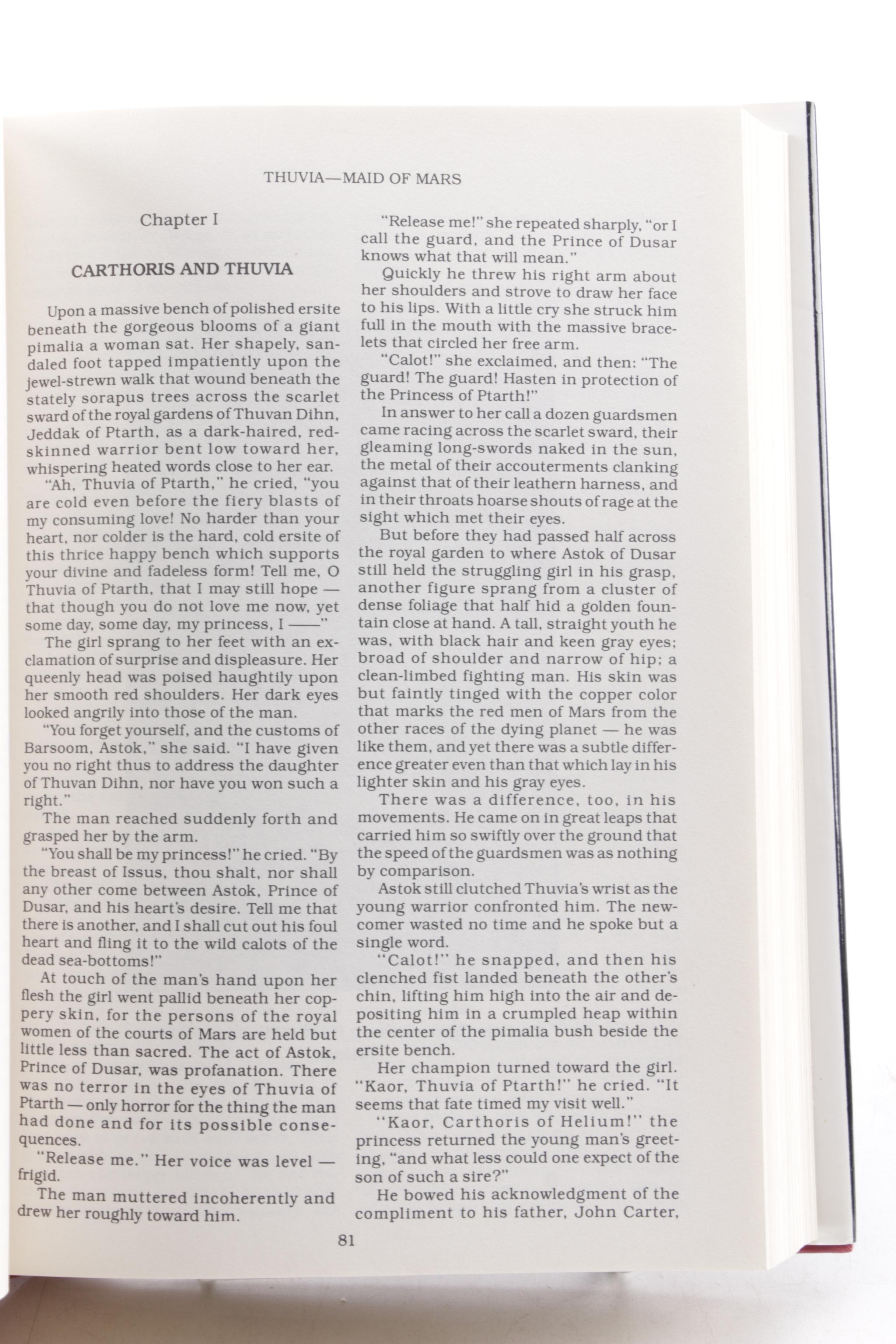 Edgar Rice Burroughs Books Including 2009 Illustrated "John Carter of Mars"