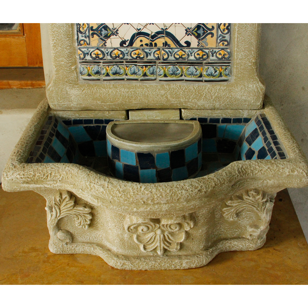 Mosaic Outdoor Water Fountain