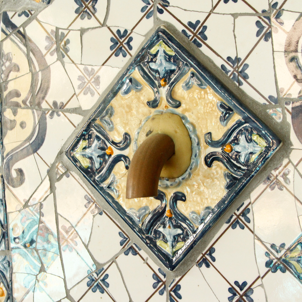 Mosaic Outdoor Water Fountain