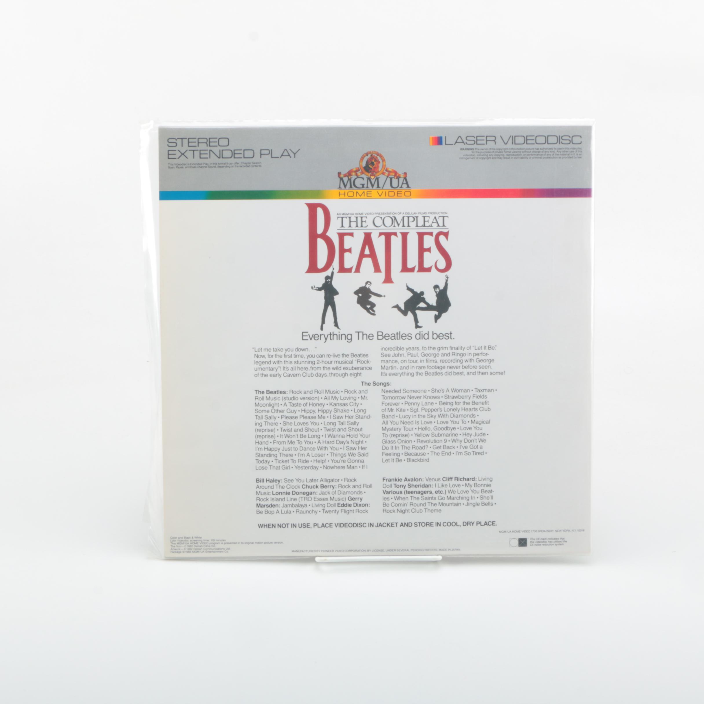 Beatles Laserdiscs Including "The Compleat Beatles"