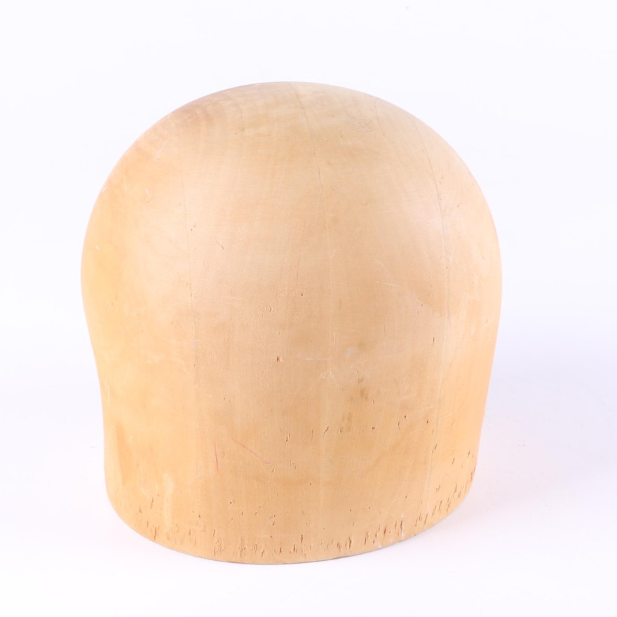 Midwest Company Wooden Milliner Hat Form