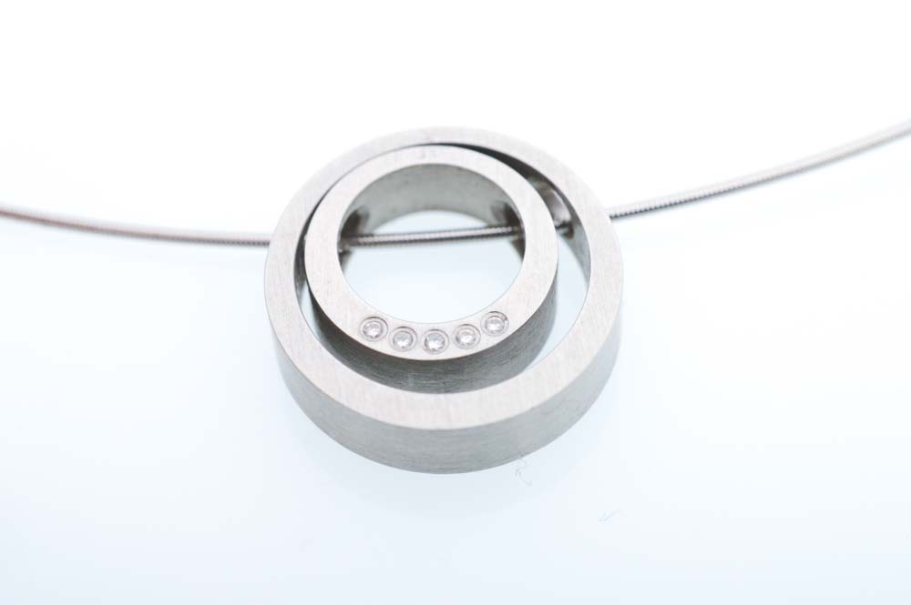 Xen Stainless Steel Diamond Necklace