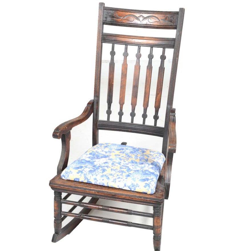 Vintage Oak Rocking Chair