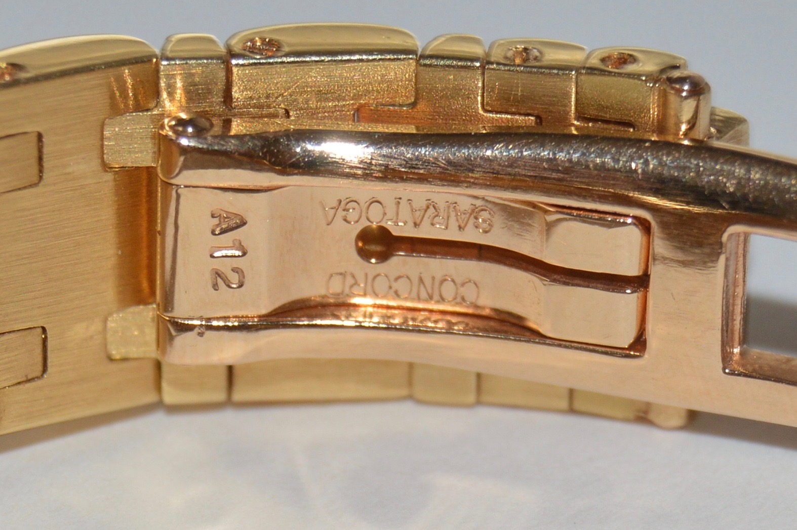Concord 18K Gold Saratoga Watch