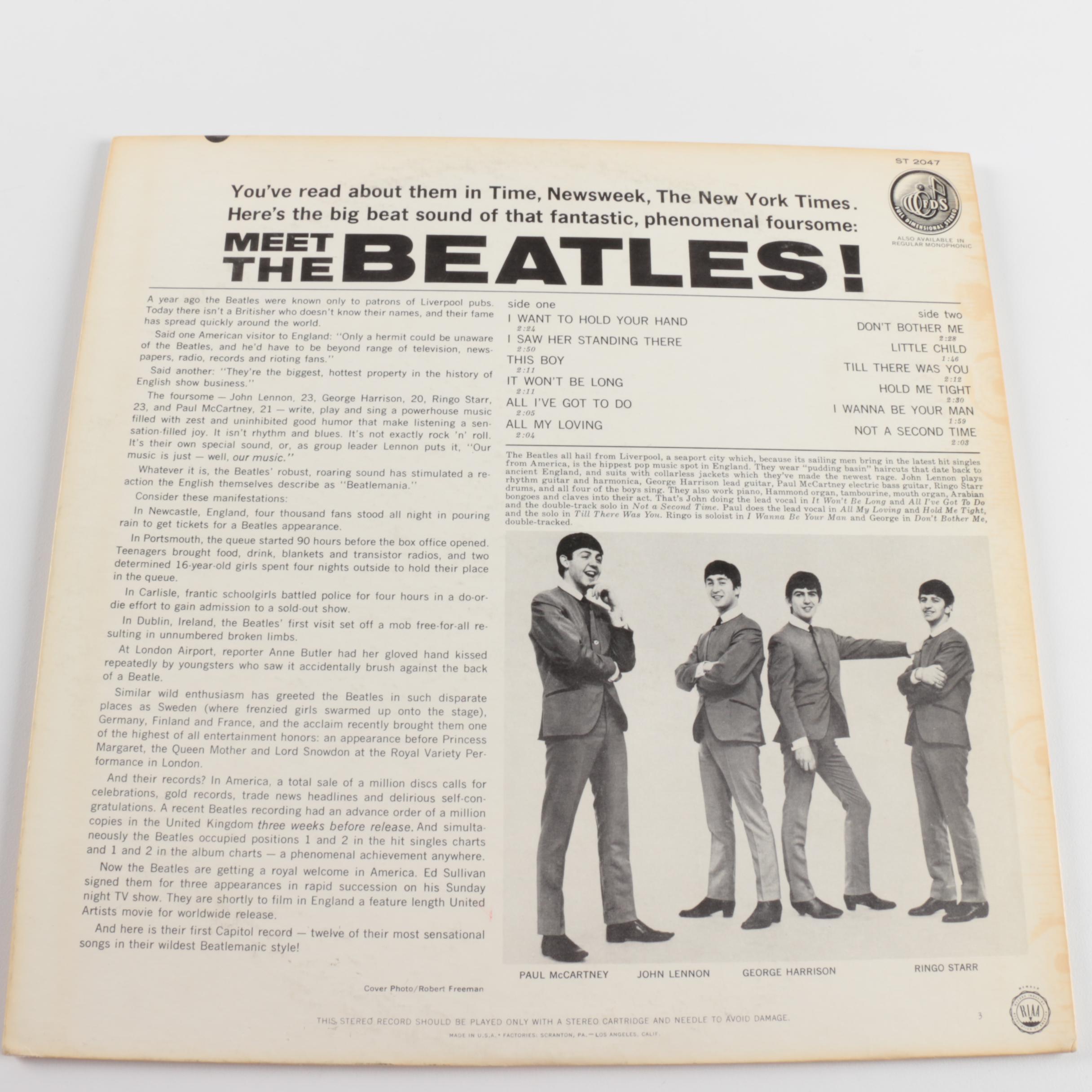 PRIORITY-"Meet the Beatles" and "Beatles' Second Album" US Stereo Pressing LPs