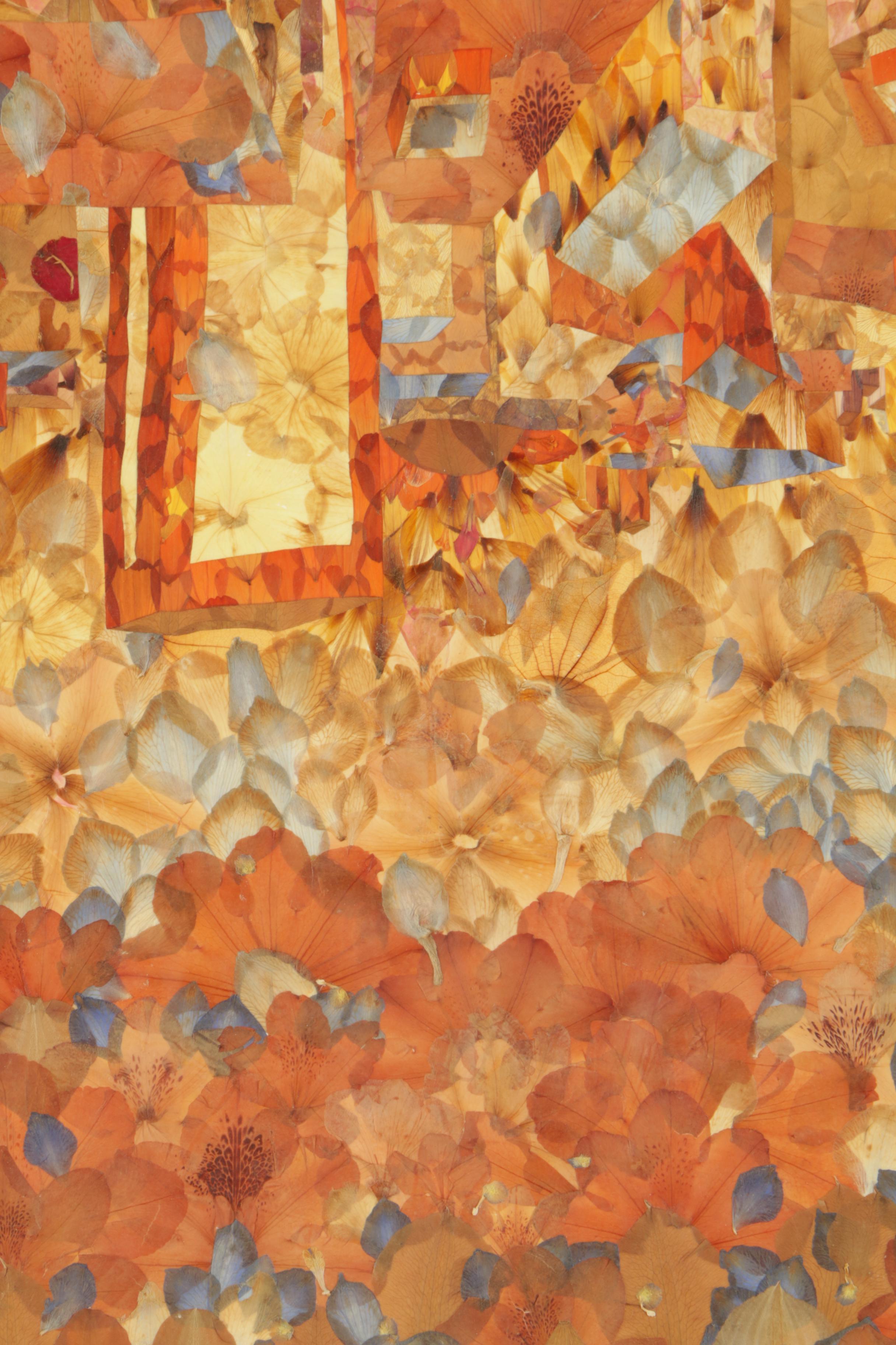 Abstract Flower Petal Collage