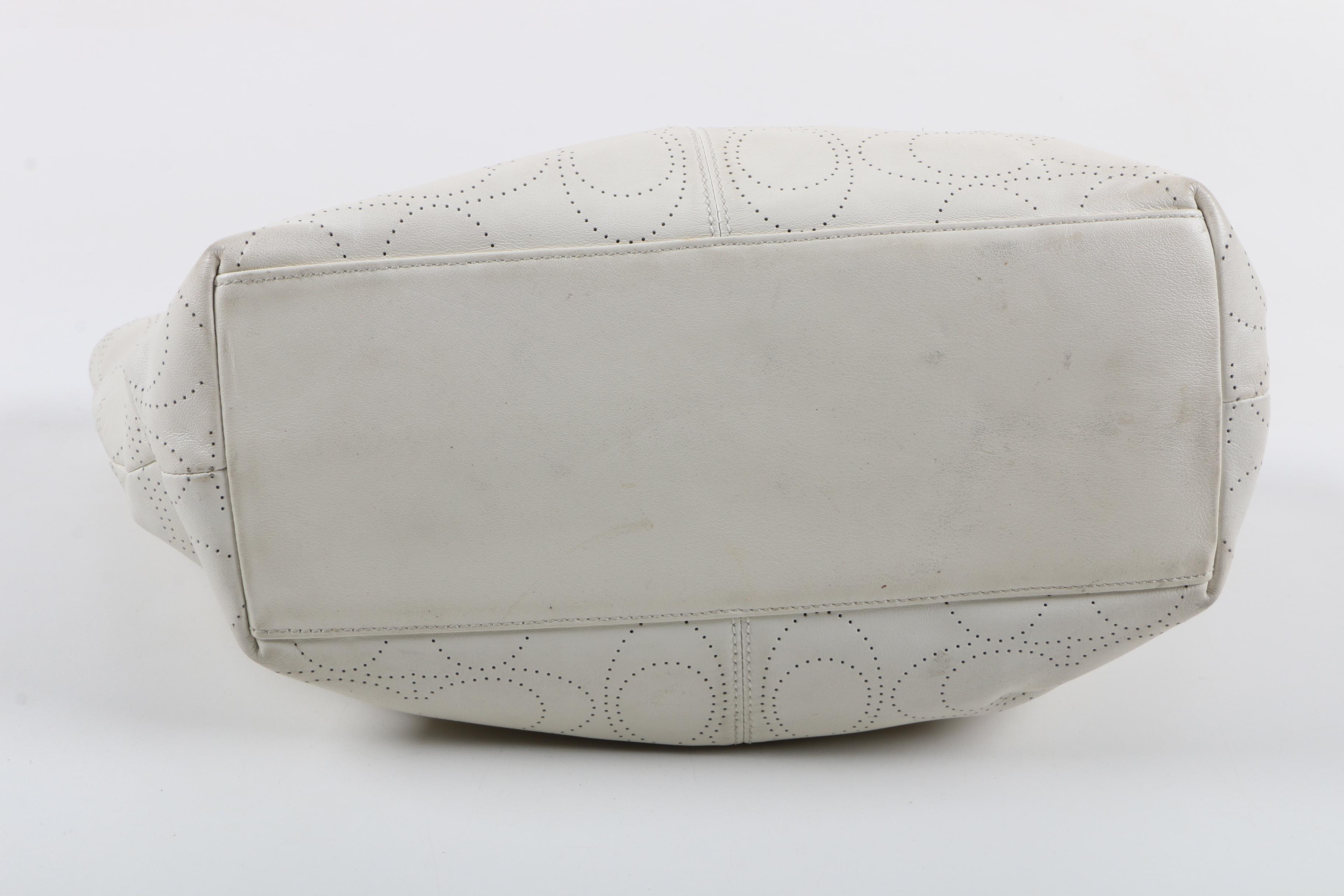 Coach Perforated Leather Carly Bleeker Tote