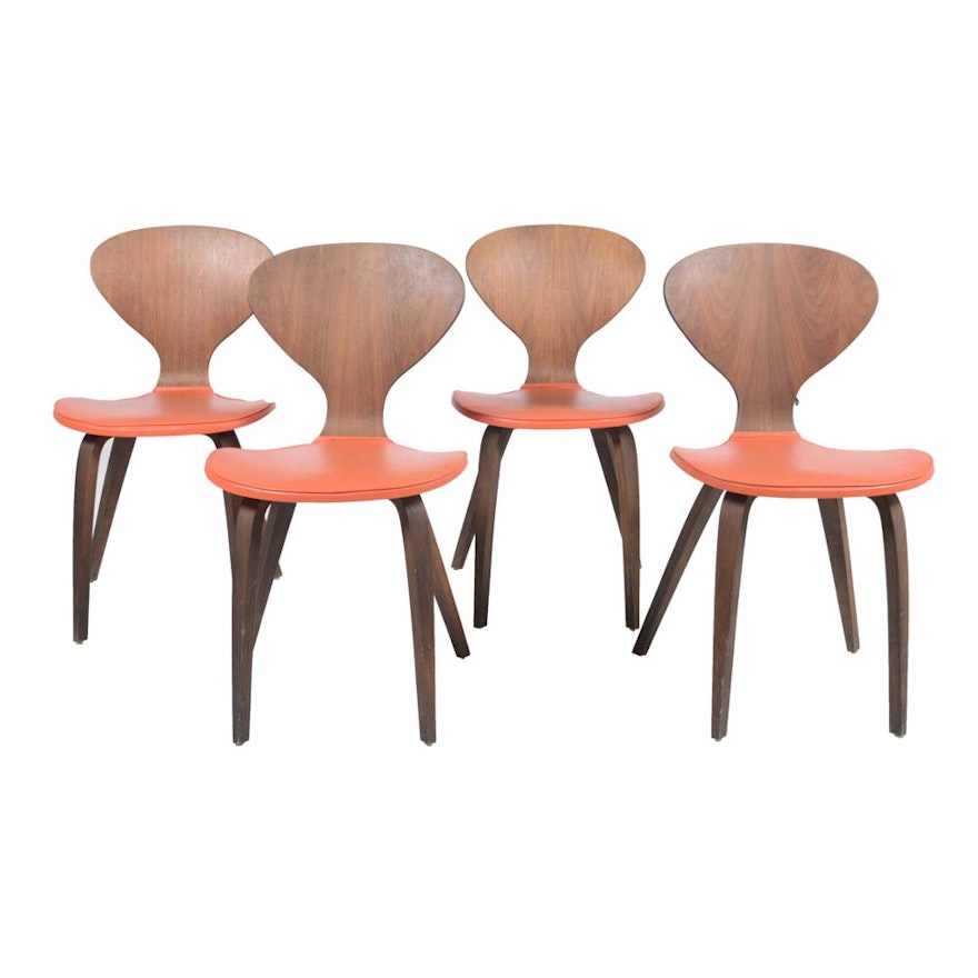 Four Mid Century Modern Bentwood Chairs