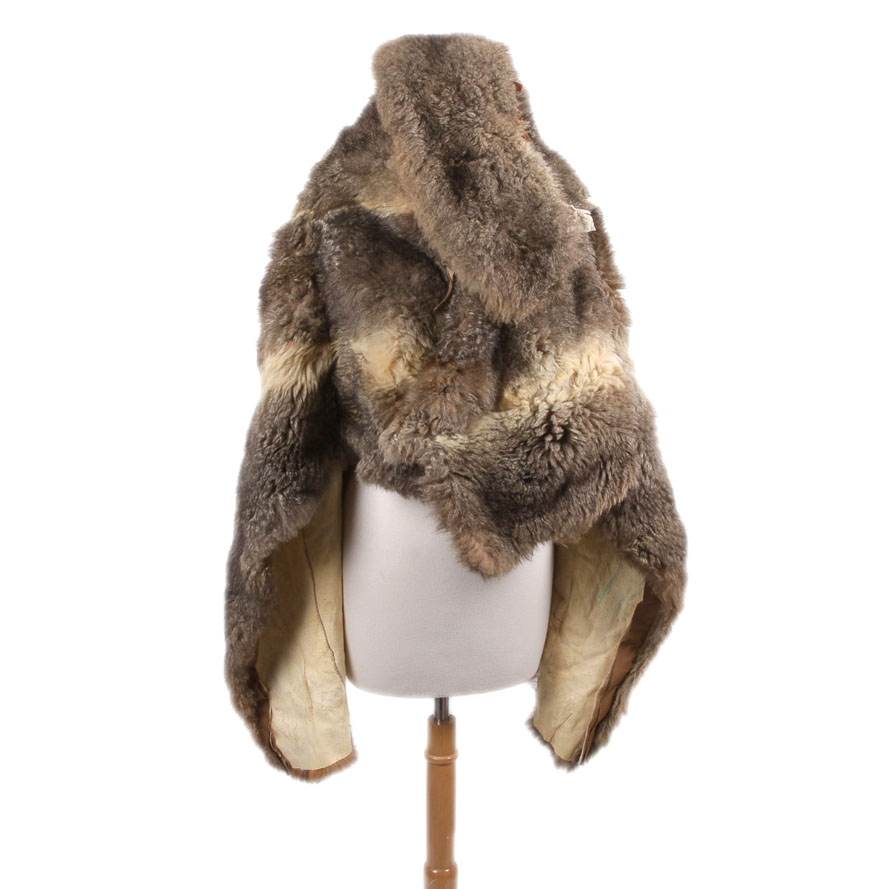 Vintage Australian Possum Hide with Collar