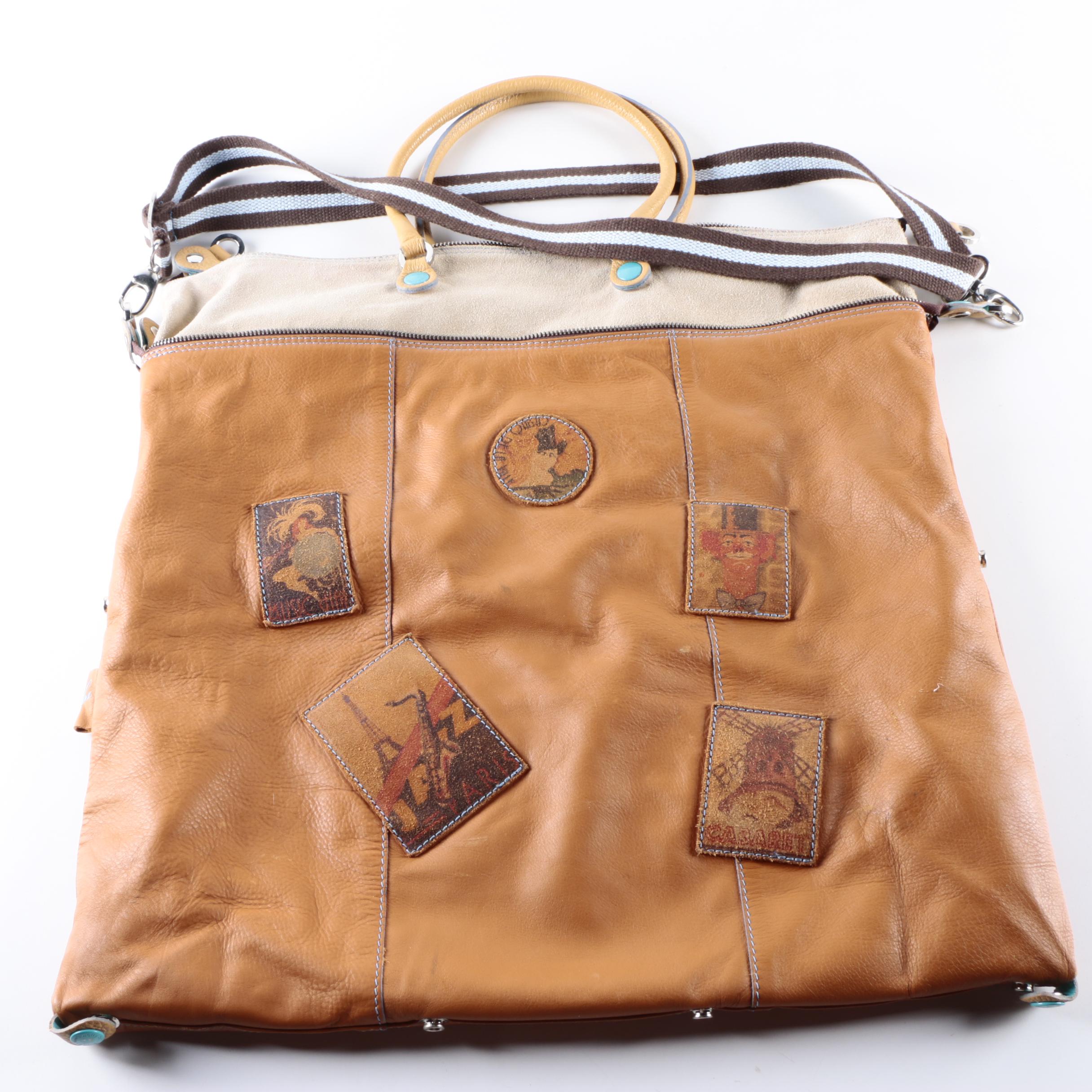 Italian Gabs Leather Tote Bag
