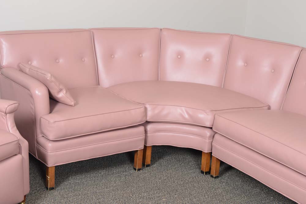 Vintage Mid-Century Recliner and Sectional Sofa Featuring La-Z-Boy