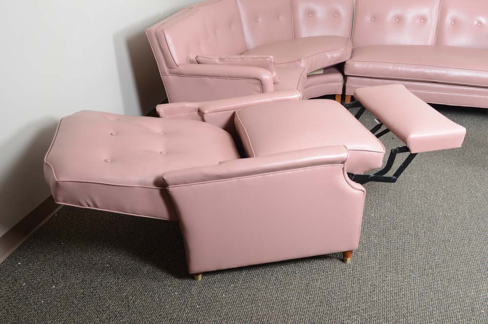 Vintage Mid-Century Recliner and Sectional Sofa Featuring La-Z-Boy