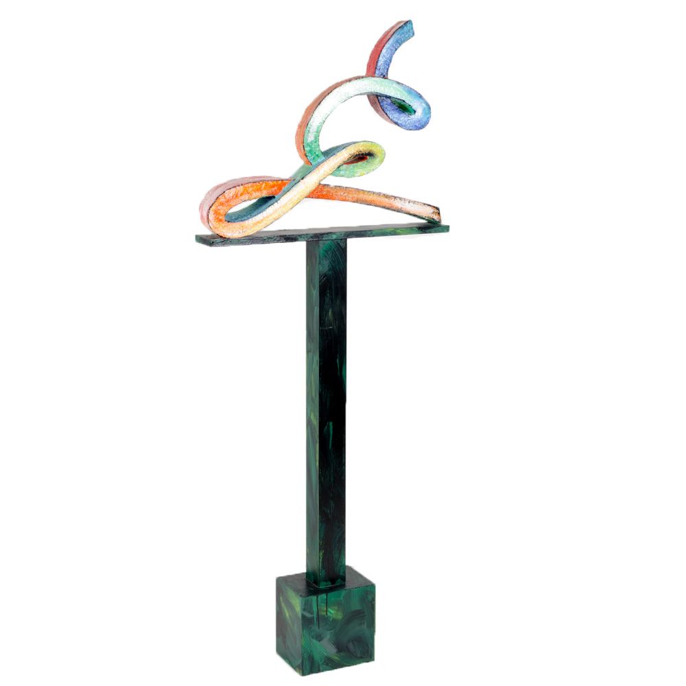 Painted Polystyrene Modernist Sculpture