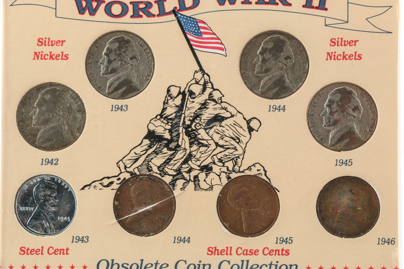 Vintage United States Coin, Currency and Stamps