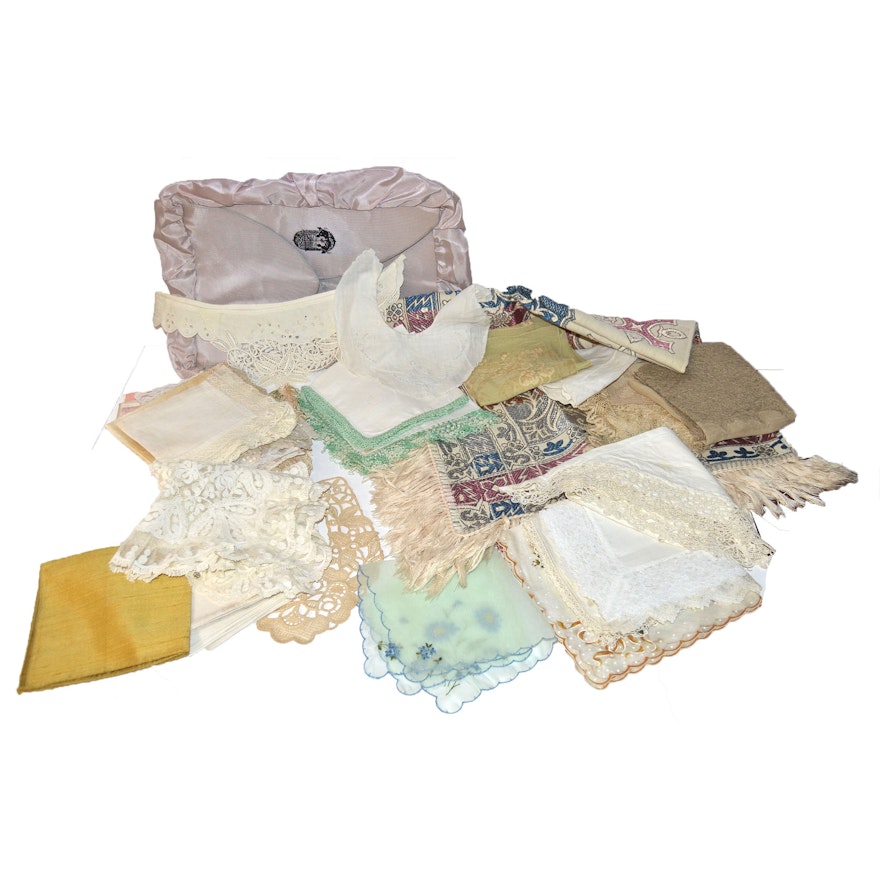 Vintage Handkerchiefs and Linens