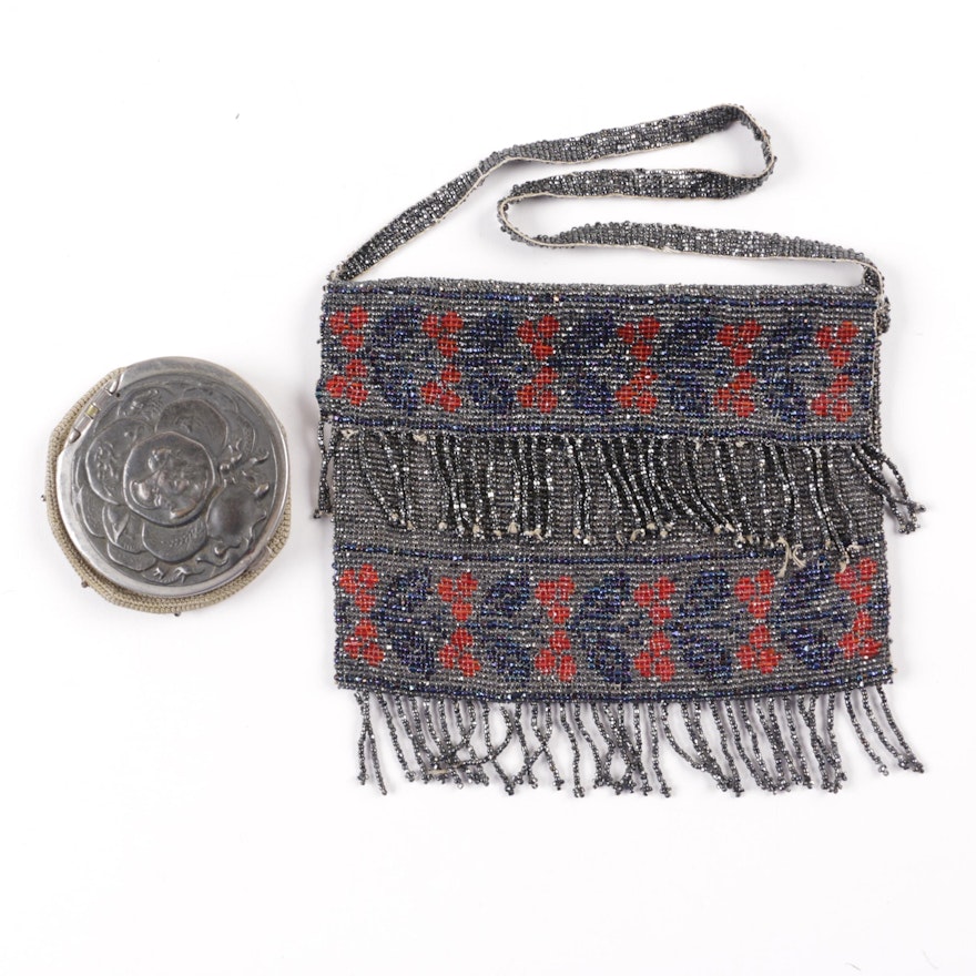 C. 1903 Beaded Coin Pouch and Handbag