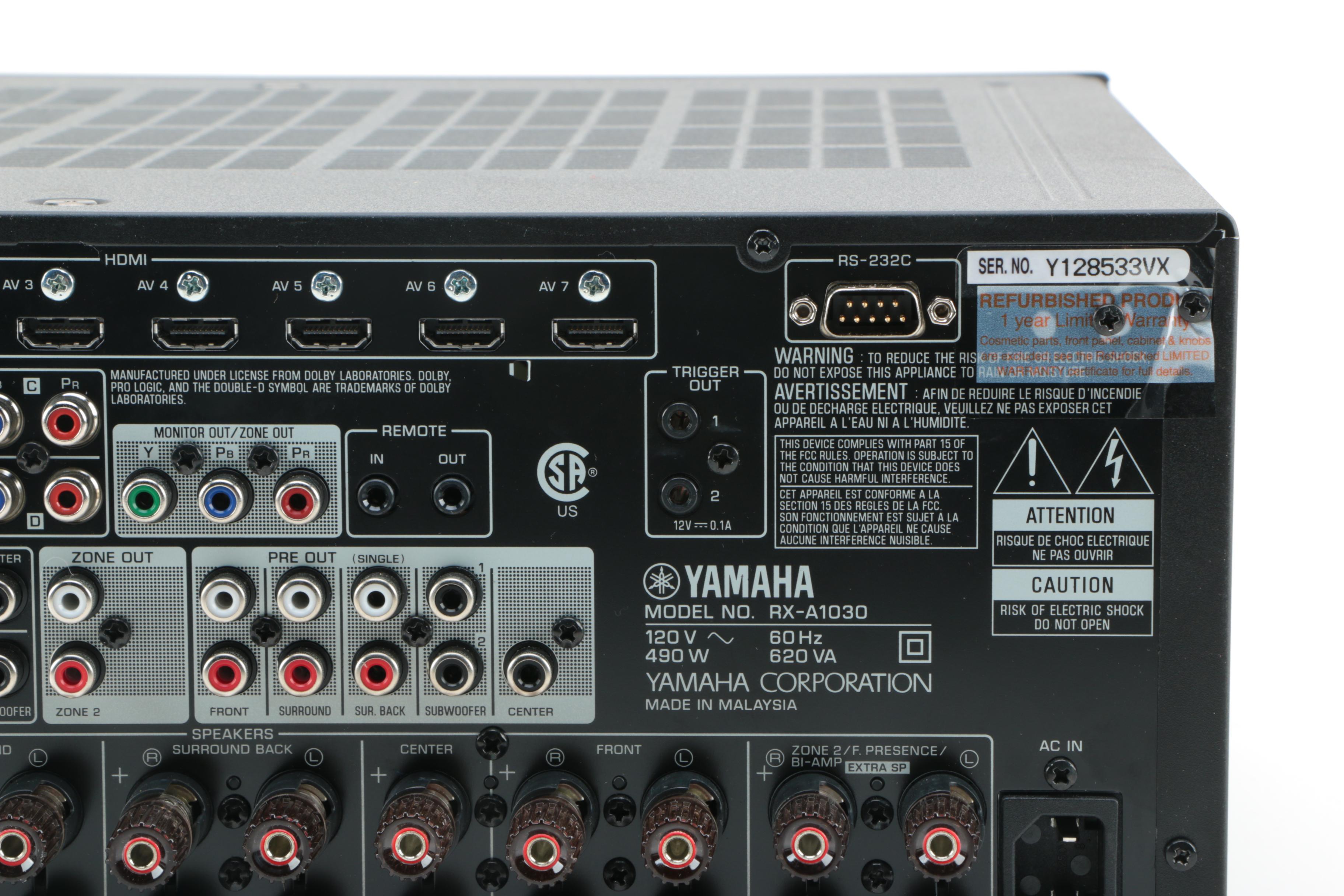 Yamaha Natural Sound AV Reciever