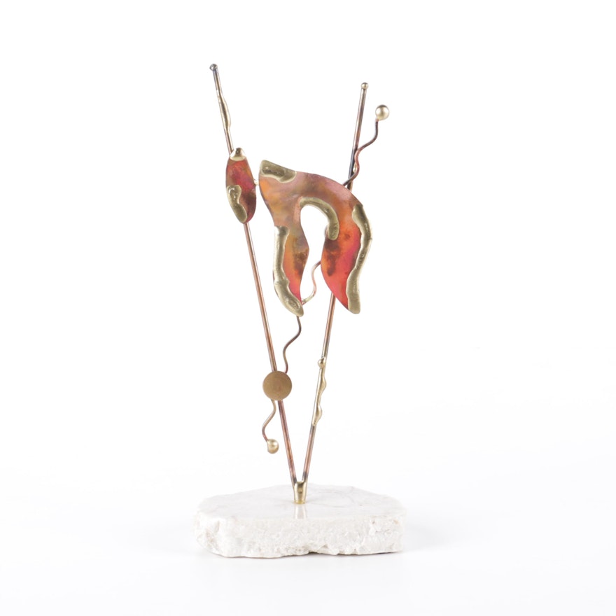 Gary Rosenthal Abstract Copper Sculpture