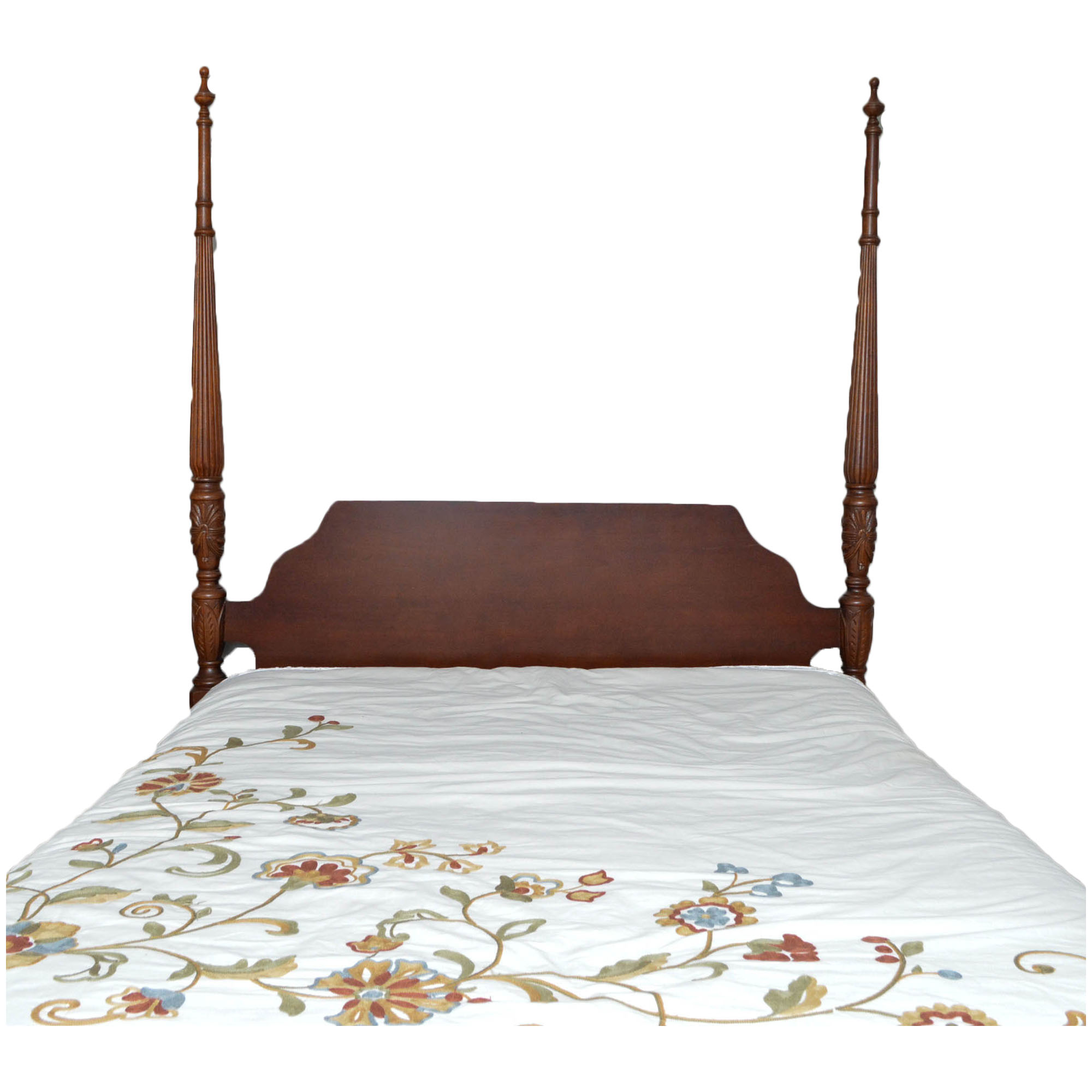Federal Style Four Poster Queen Size Bed Frame