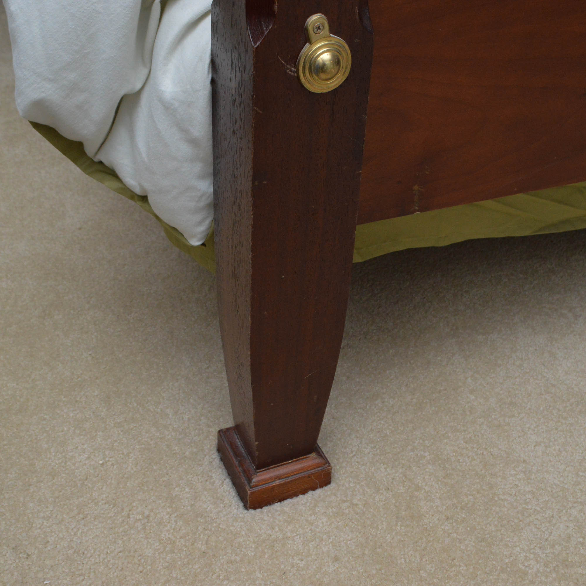 Federal Style Four Poster Queen Size Bed Frame