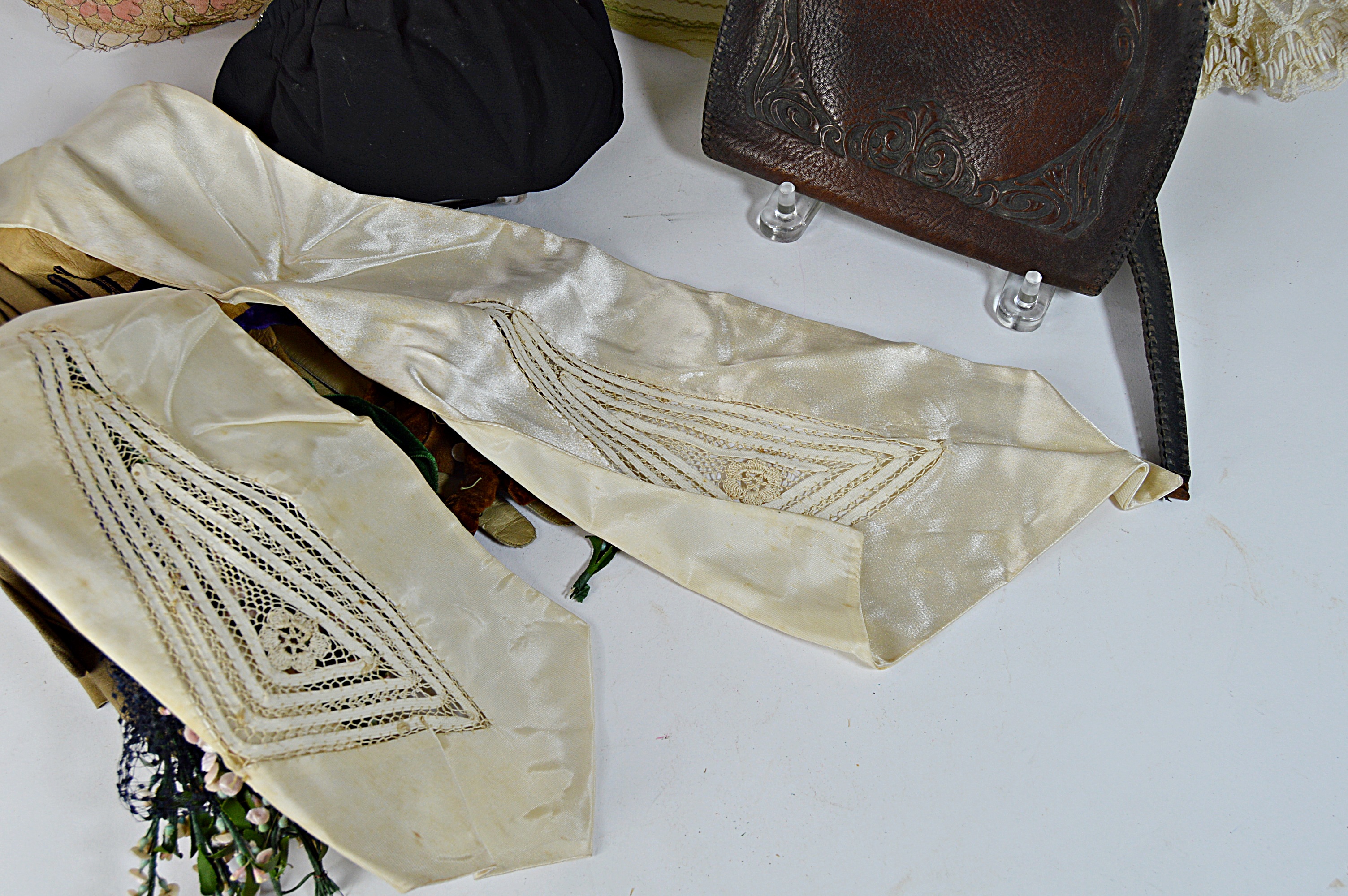 Turn of the Century Woven Hats, Leather Gloves, Handbags