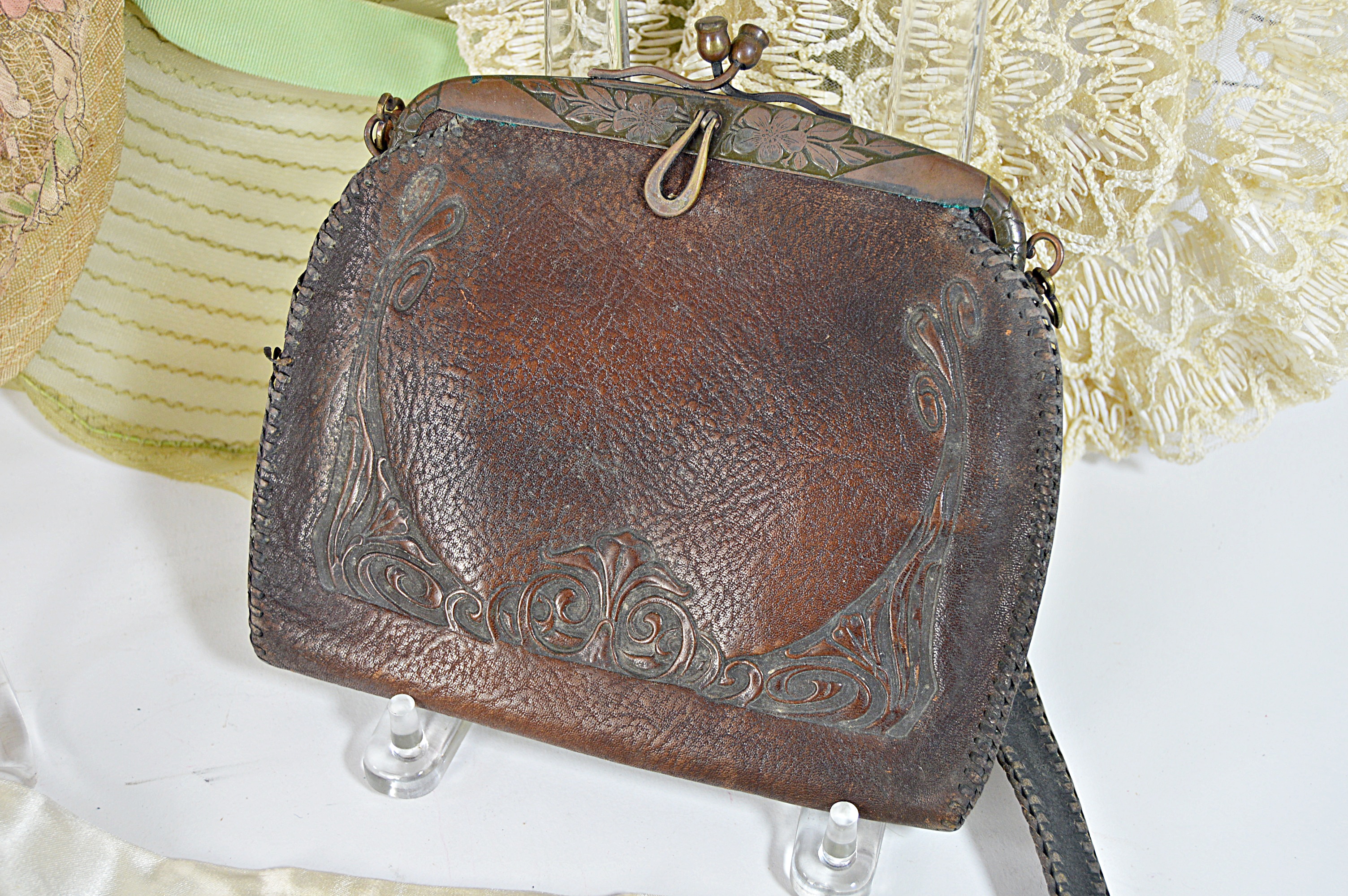 Turn of the Century Woven Hats, Leather Gloves, Handbags