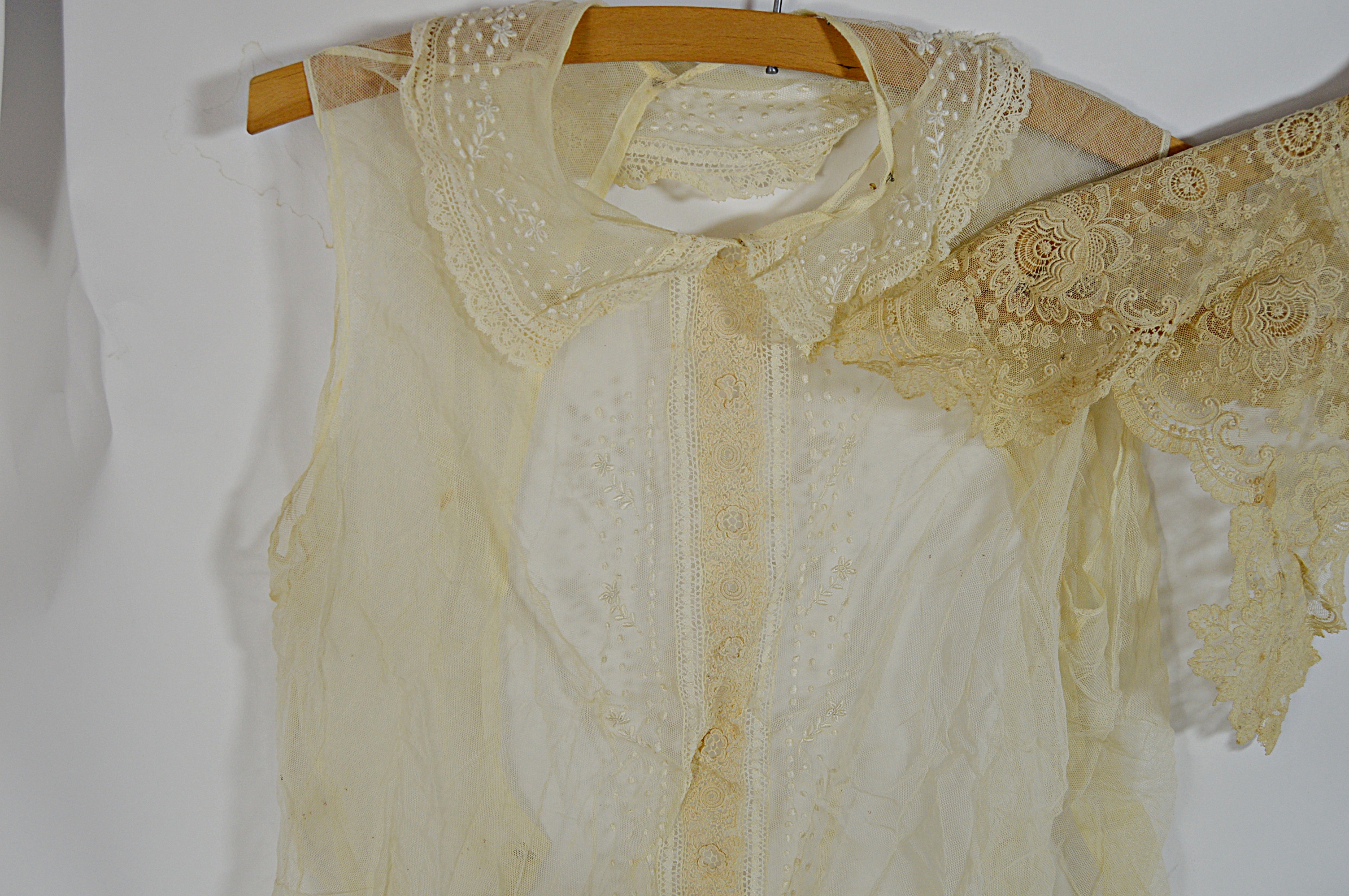 Antique Lace Collars, Blouse, Accessories, Hand Painted Hat Stand