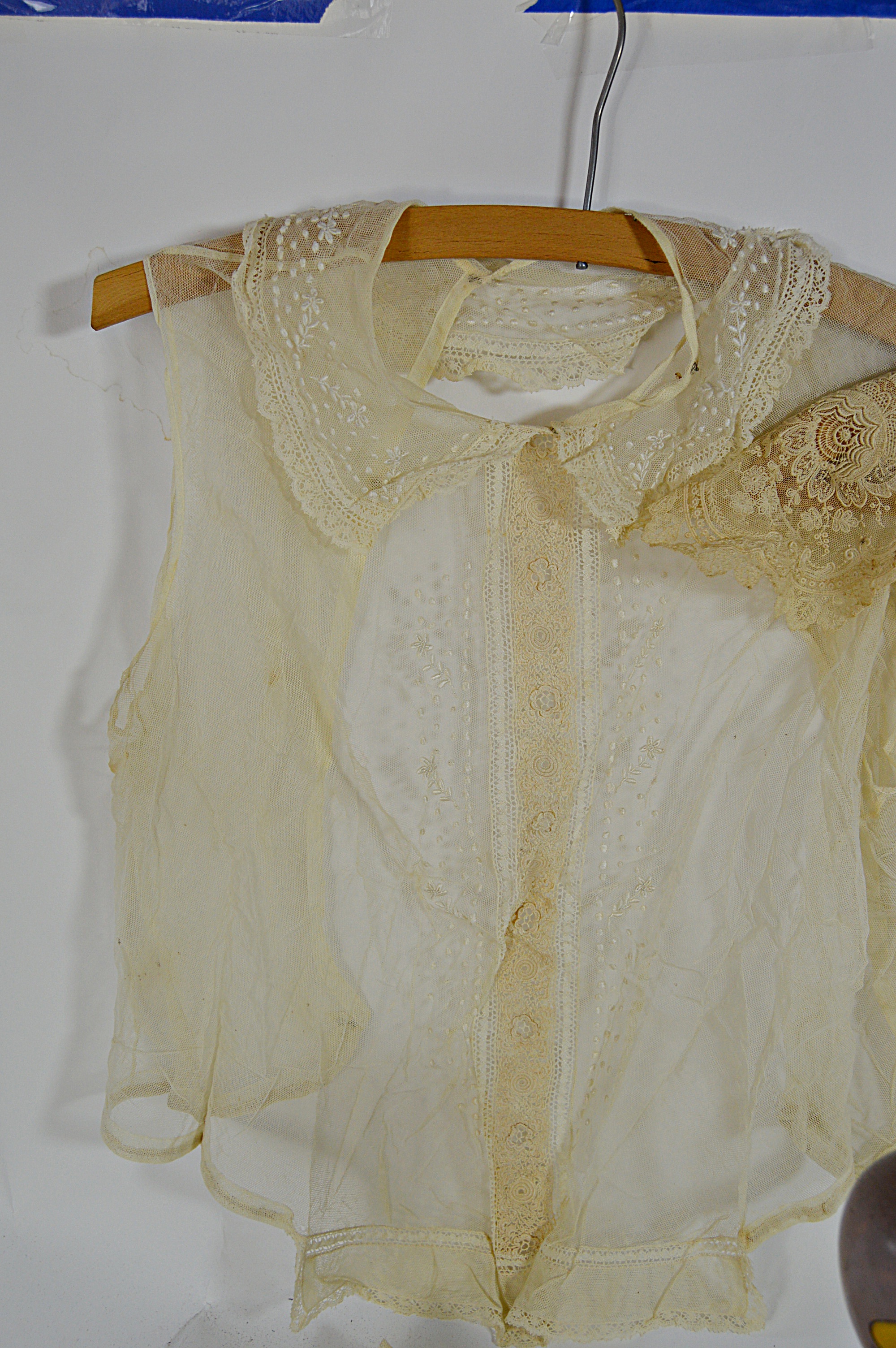 Antique Lace Collars, Blouse, Accessories, Hand Painted Hat Stand