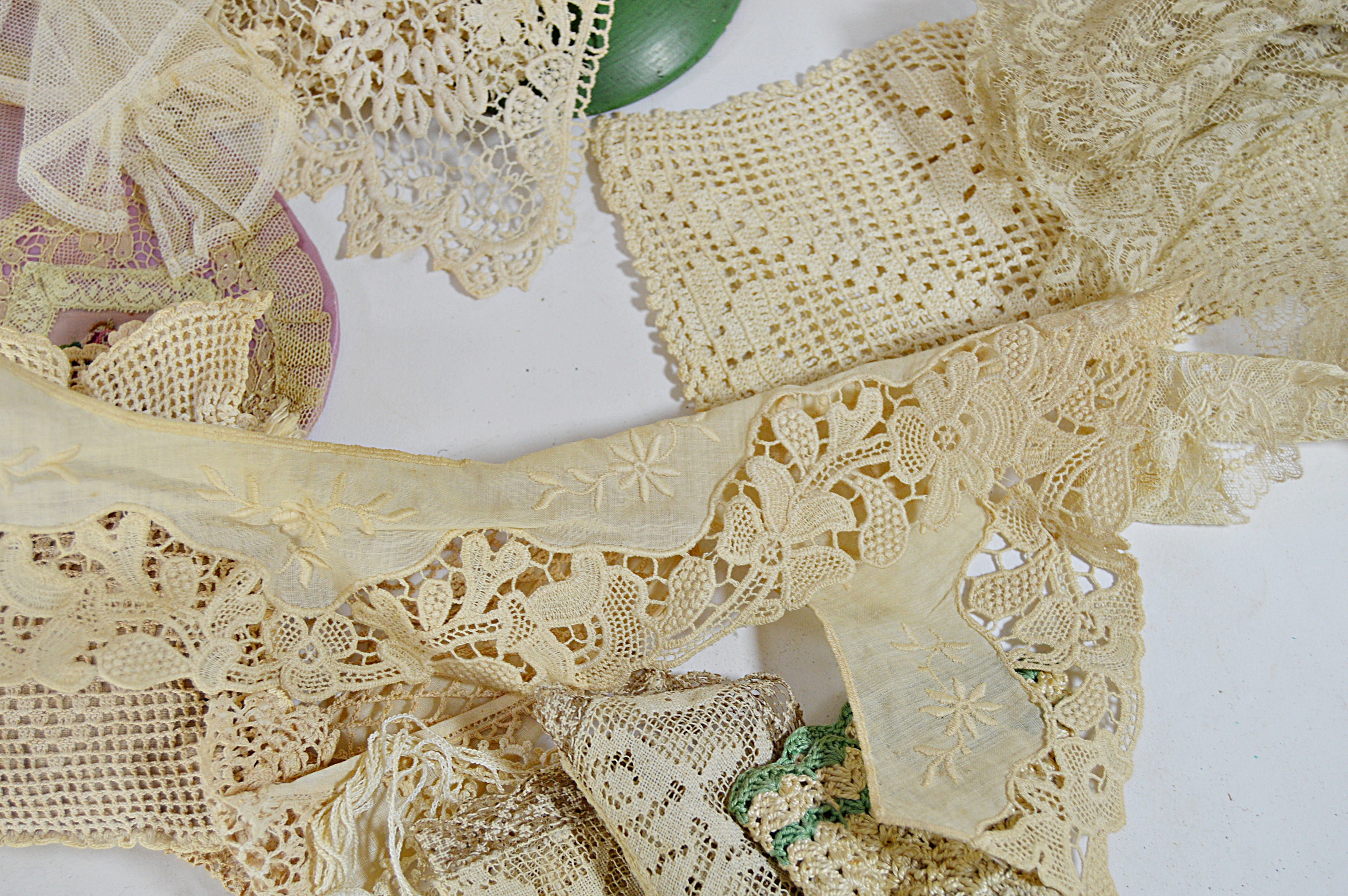 Antique Lace Collars, Blouse, Accessories, Hand Painted Hat Stand