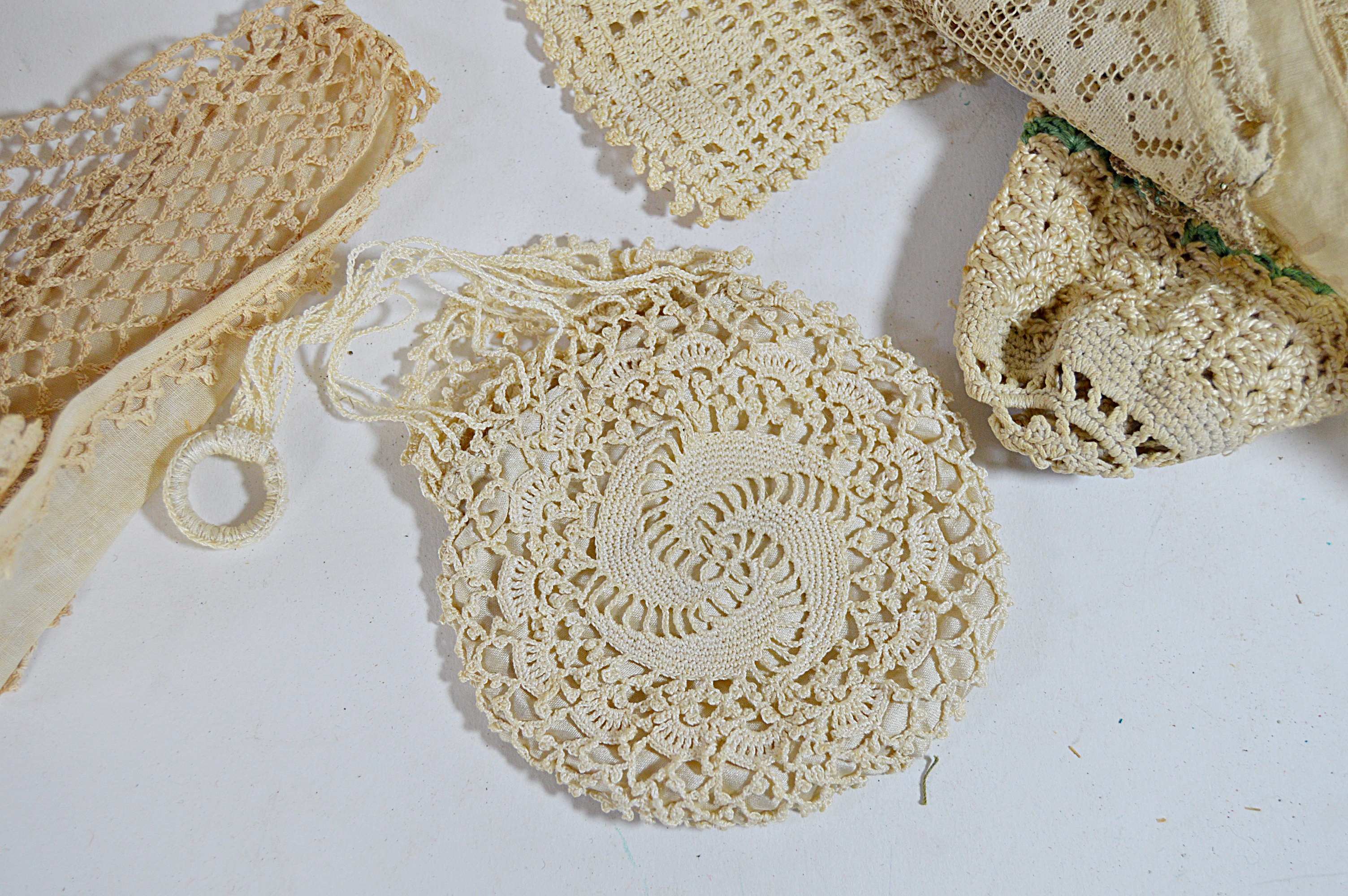 Antique Lace Collars, Blouse, Accessories, Hand Painted Hat Stand