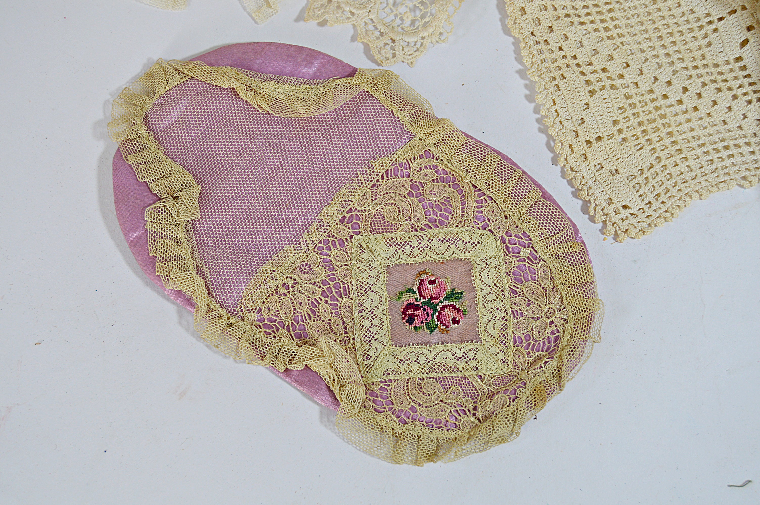 Antique Lace Collars, Blouse, Accessories, Hand Painted Hat Stand