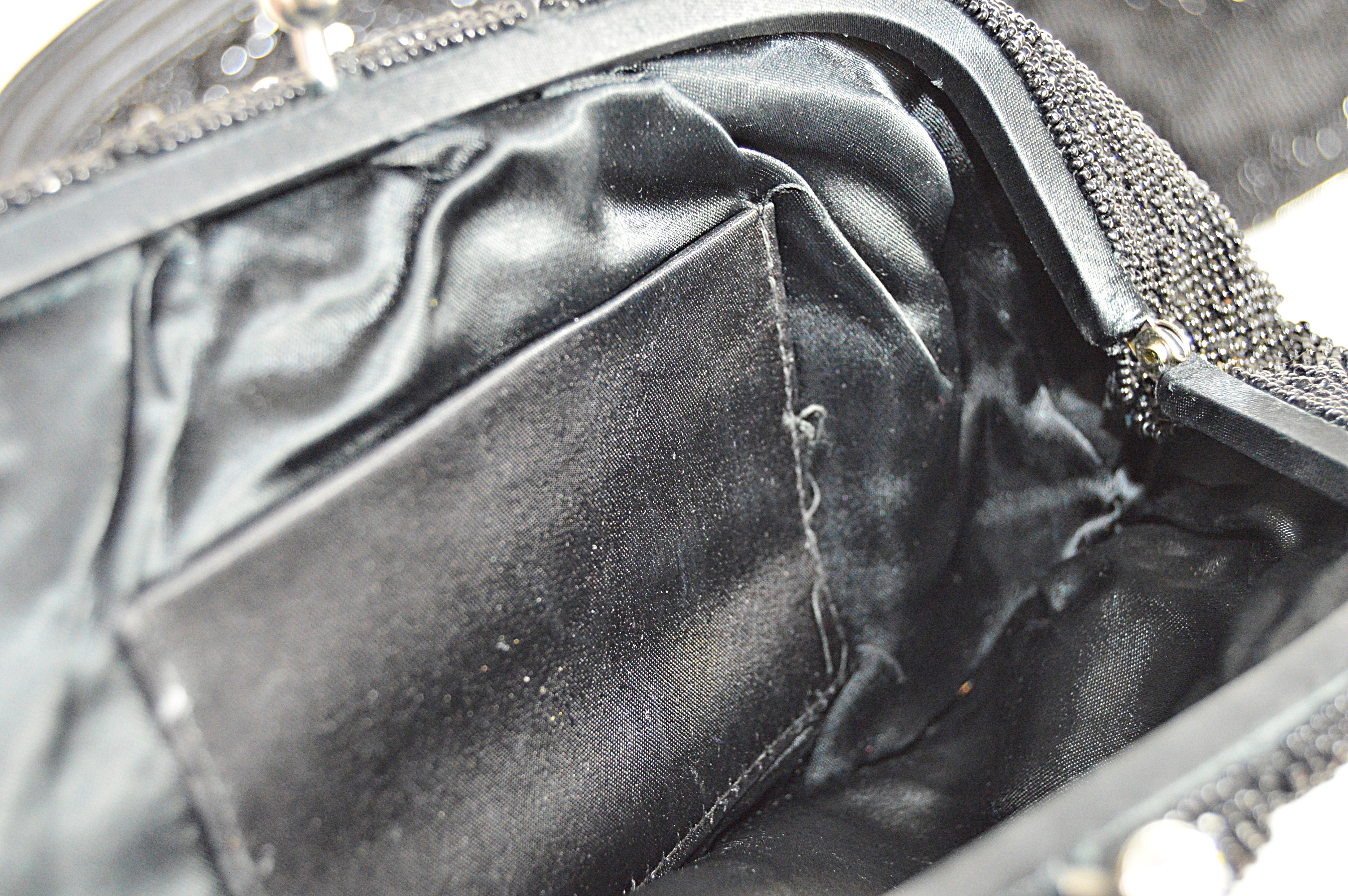 Vintage Black Mesh and Beaded Bags with Whiting and Davis