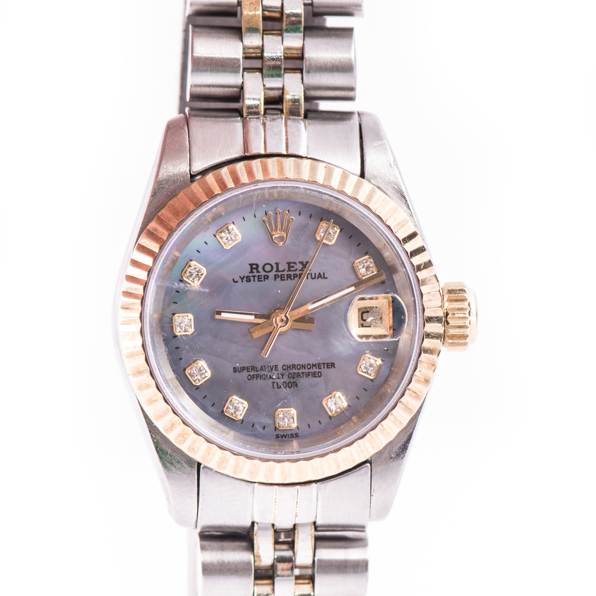 Rolex 18K and Stainless Steel Oyster Perpetual Watch